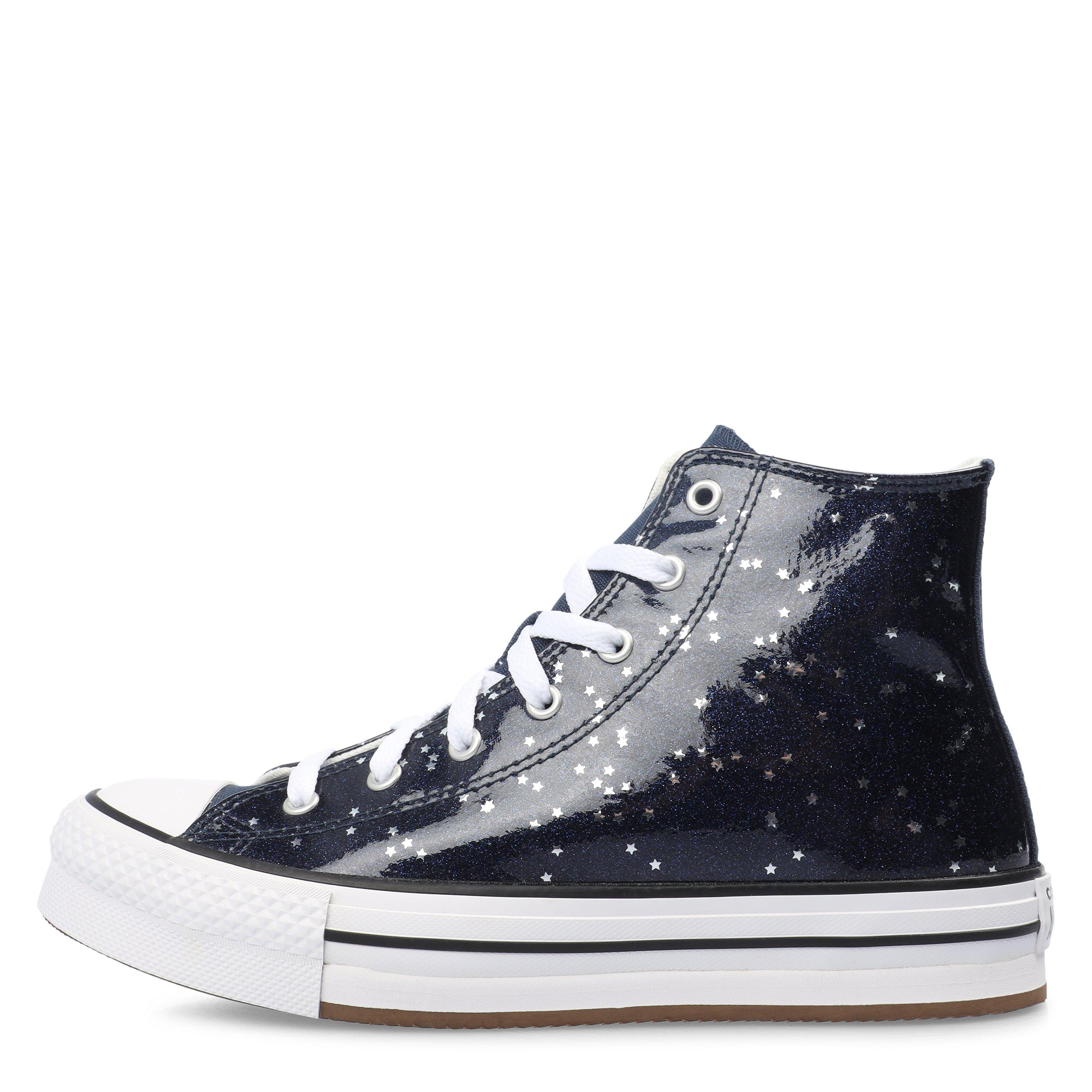 410-Navy/Whit - Converse - Women's Chuck Taylor All Star Eva Platform Trainers - 2
