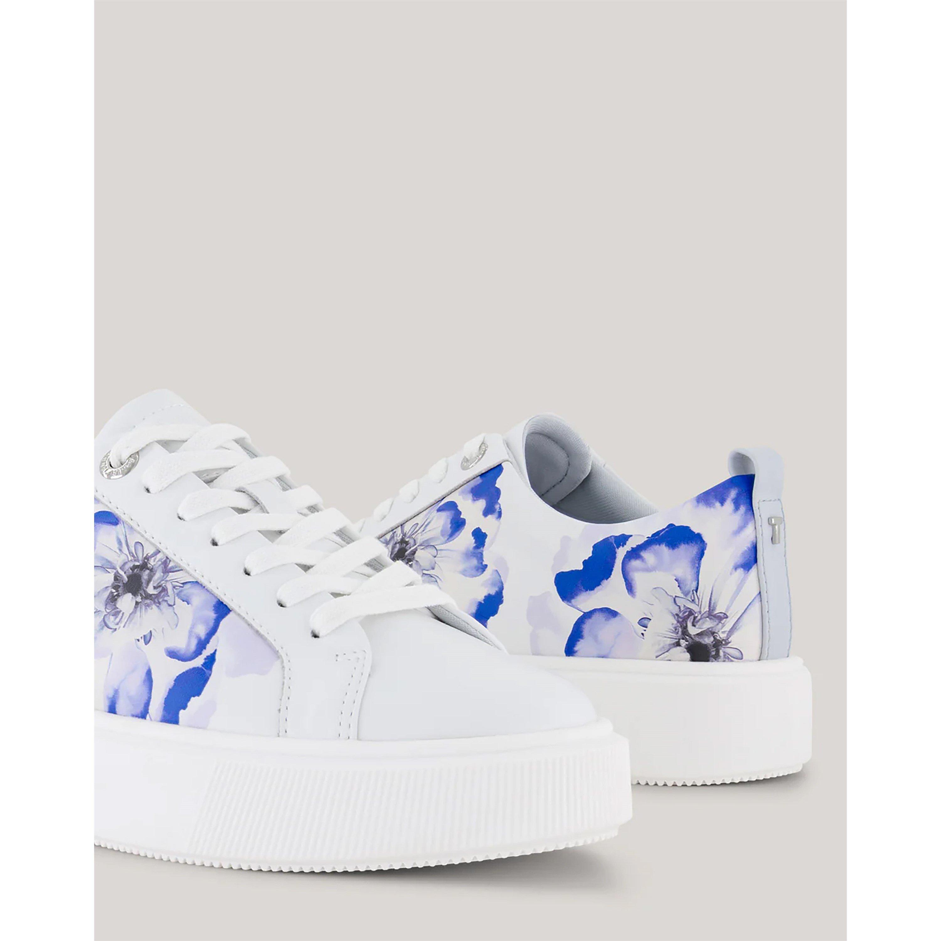 Blue - Ted Baker - Women's Platform Court Trainers - 3