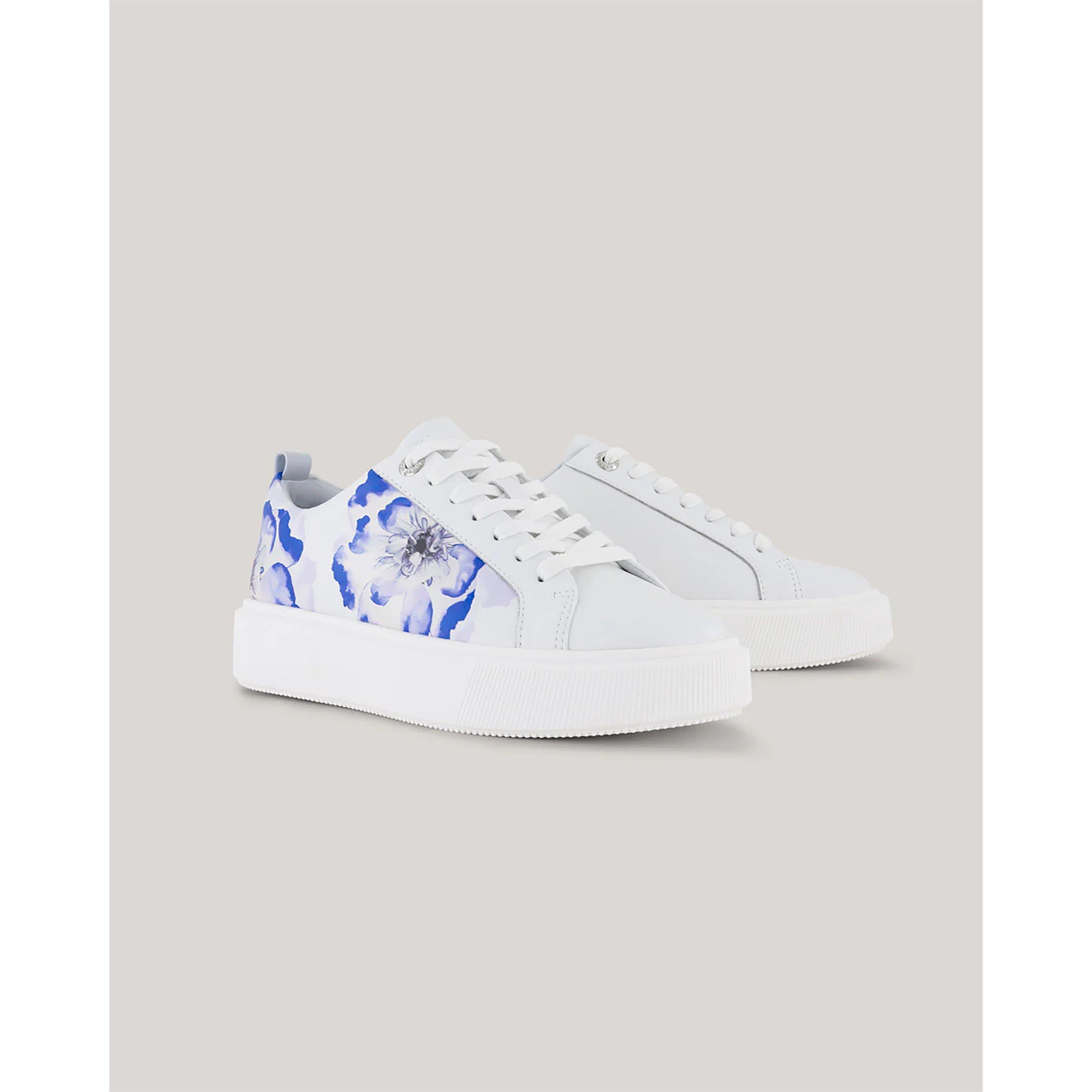 Blue - Ted Baker - Women's Platform Court Trainers - 4