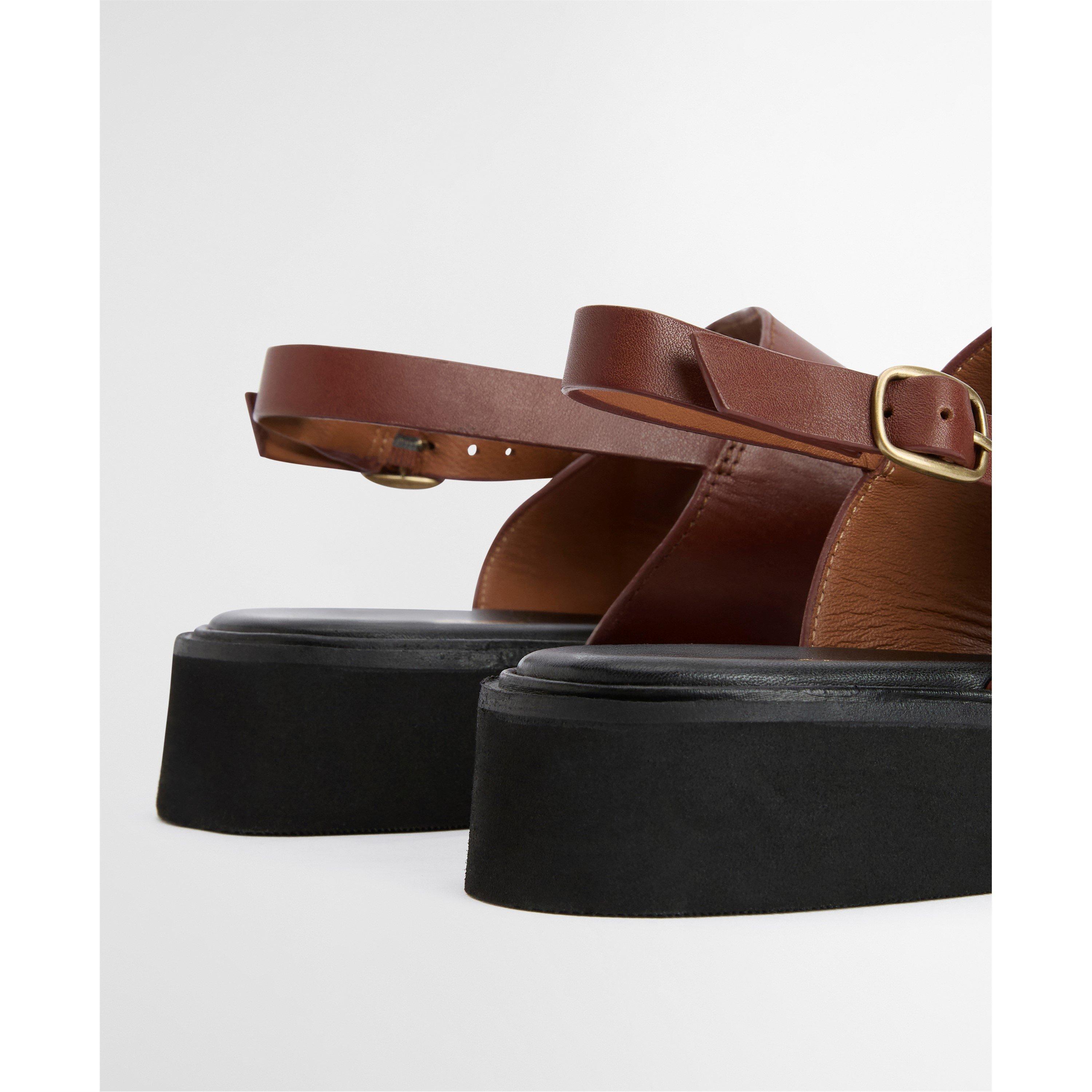 Brown - Barbour - Women's Flatform Sandals - 5