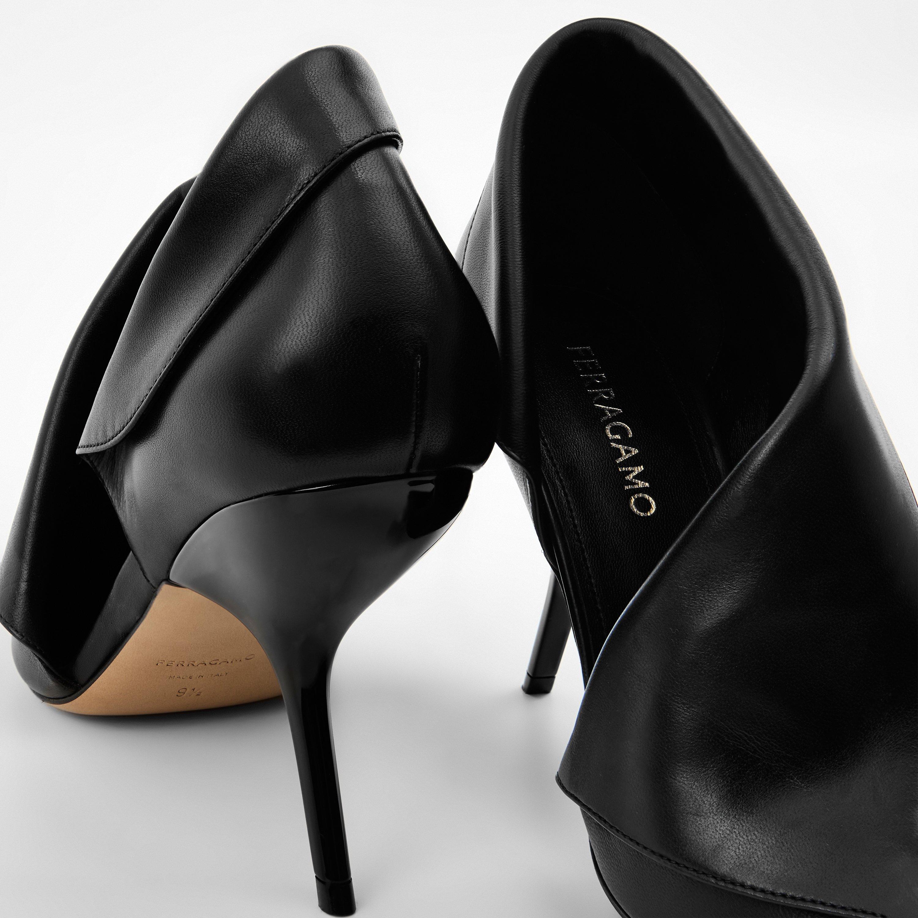 Nero - Ferragamo - Womens Eva 85 Stiletto Pumps - 4