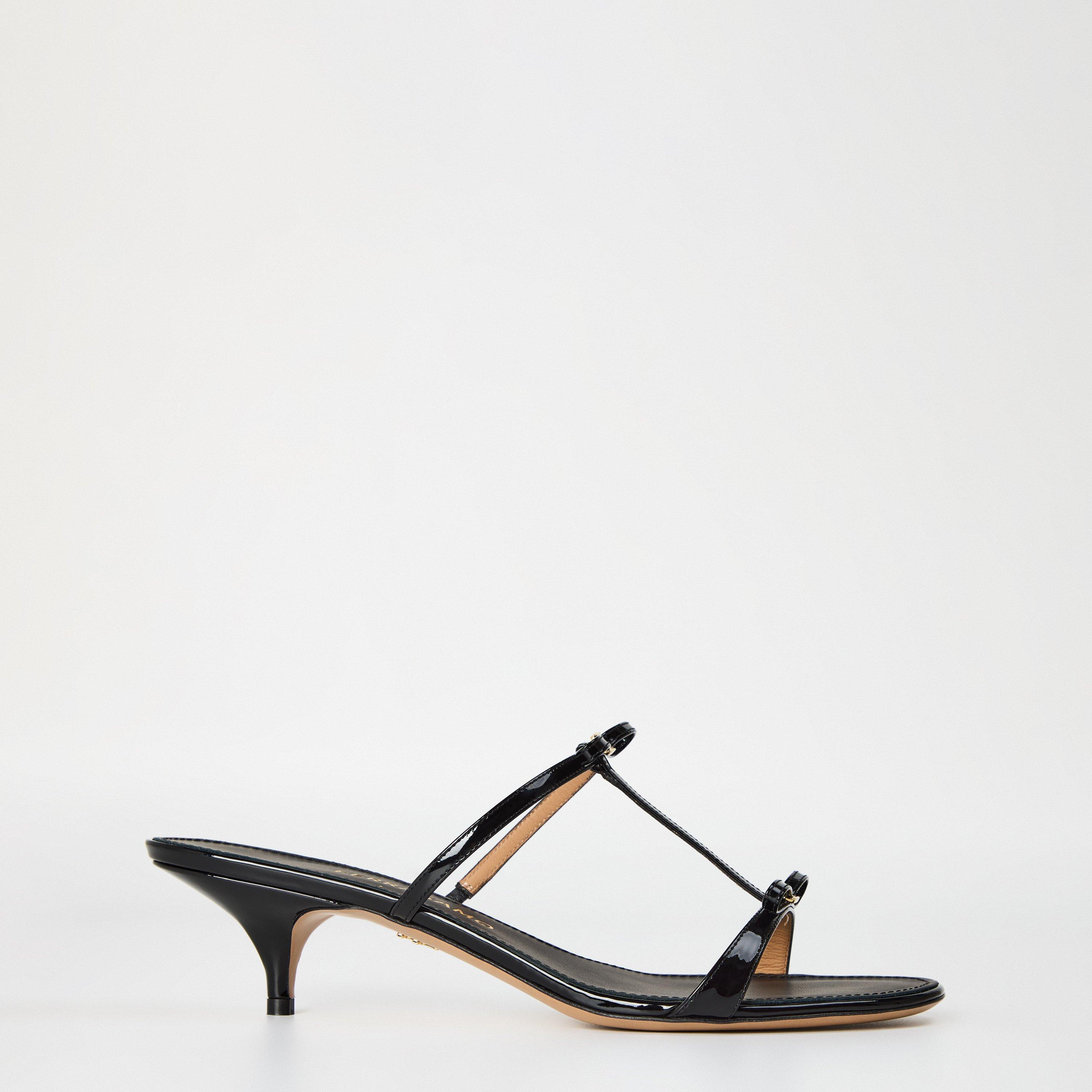 Nero - Ferragamo - Womens Abili Kitten Heel Sandals - 1