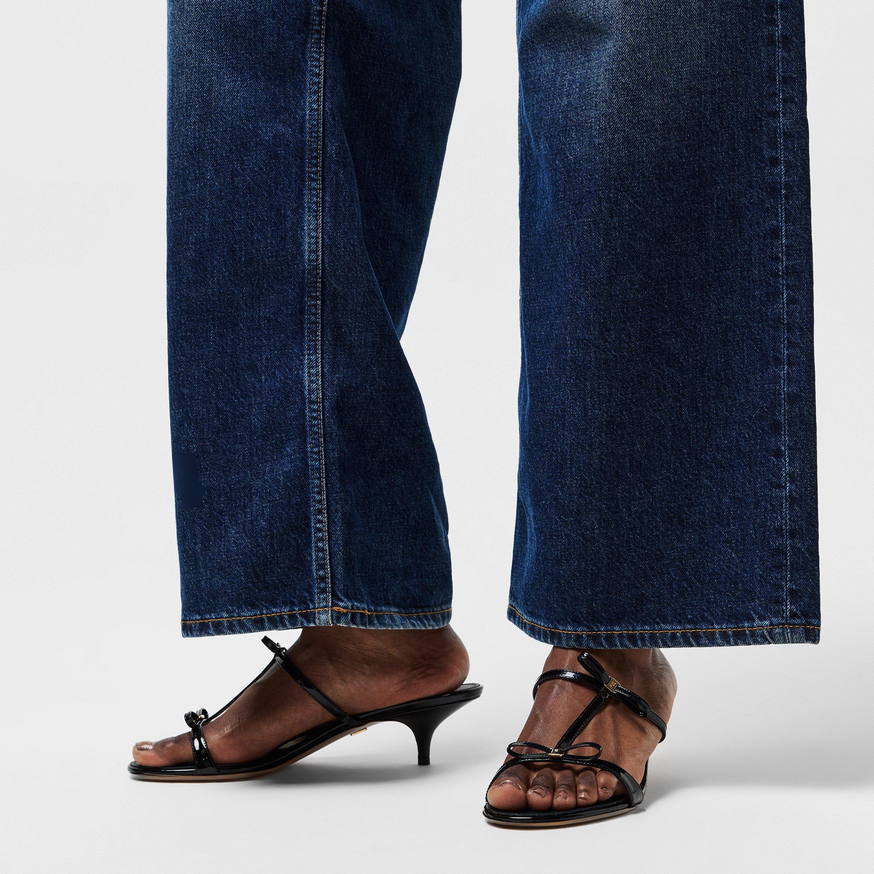 Nero - Ferragamo - Womens Abili Kitten Heel Sandals - 3