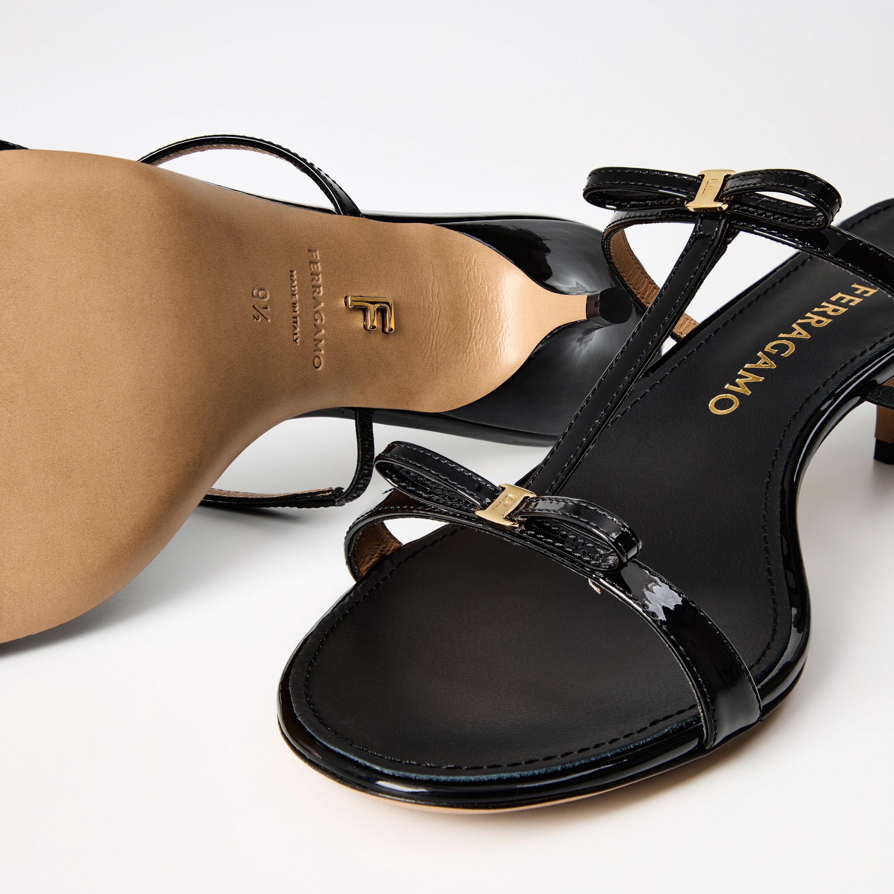 Nero - Ferragamo - Womens Abili Kitten Heel Sandals - 4