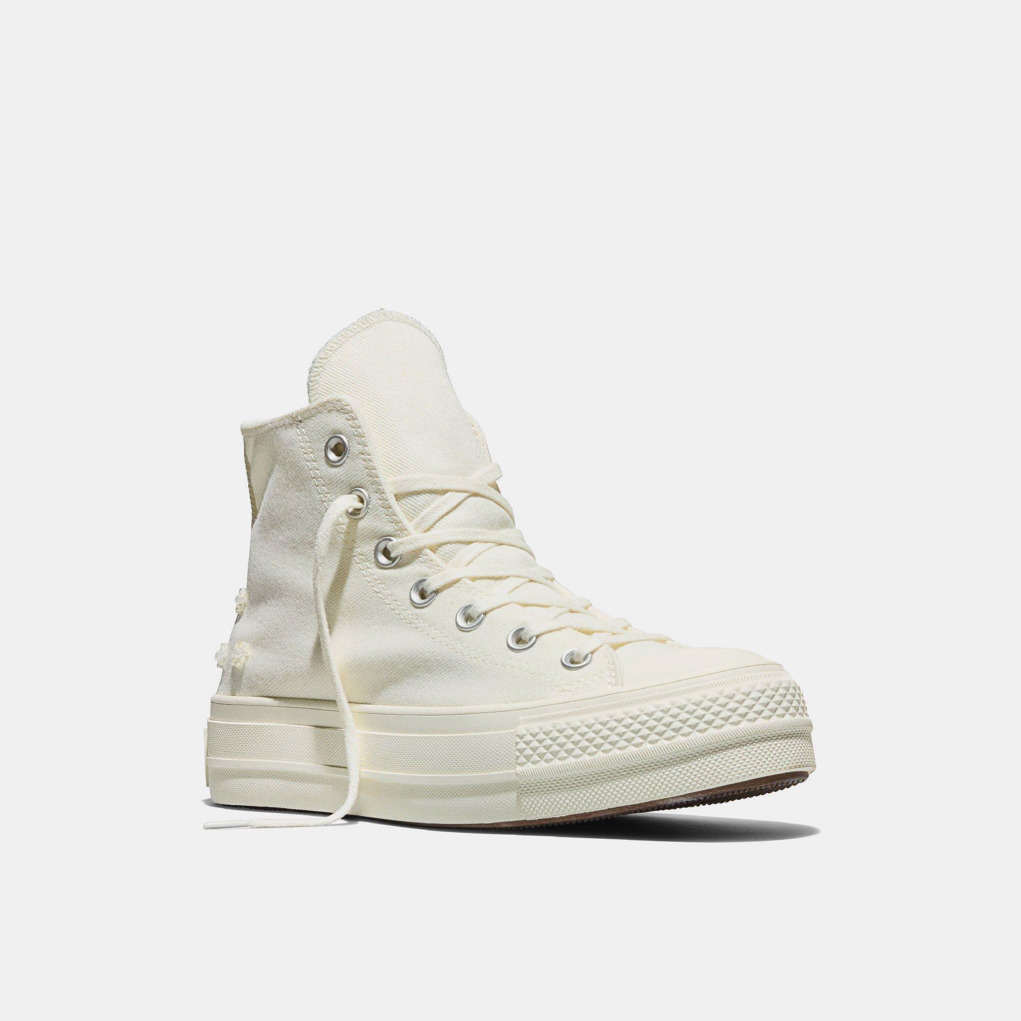 286-Egret/Egr - Converse - Women's Chuck Taylor All Star Lif Platform Trainers - 4