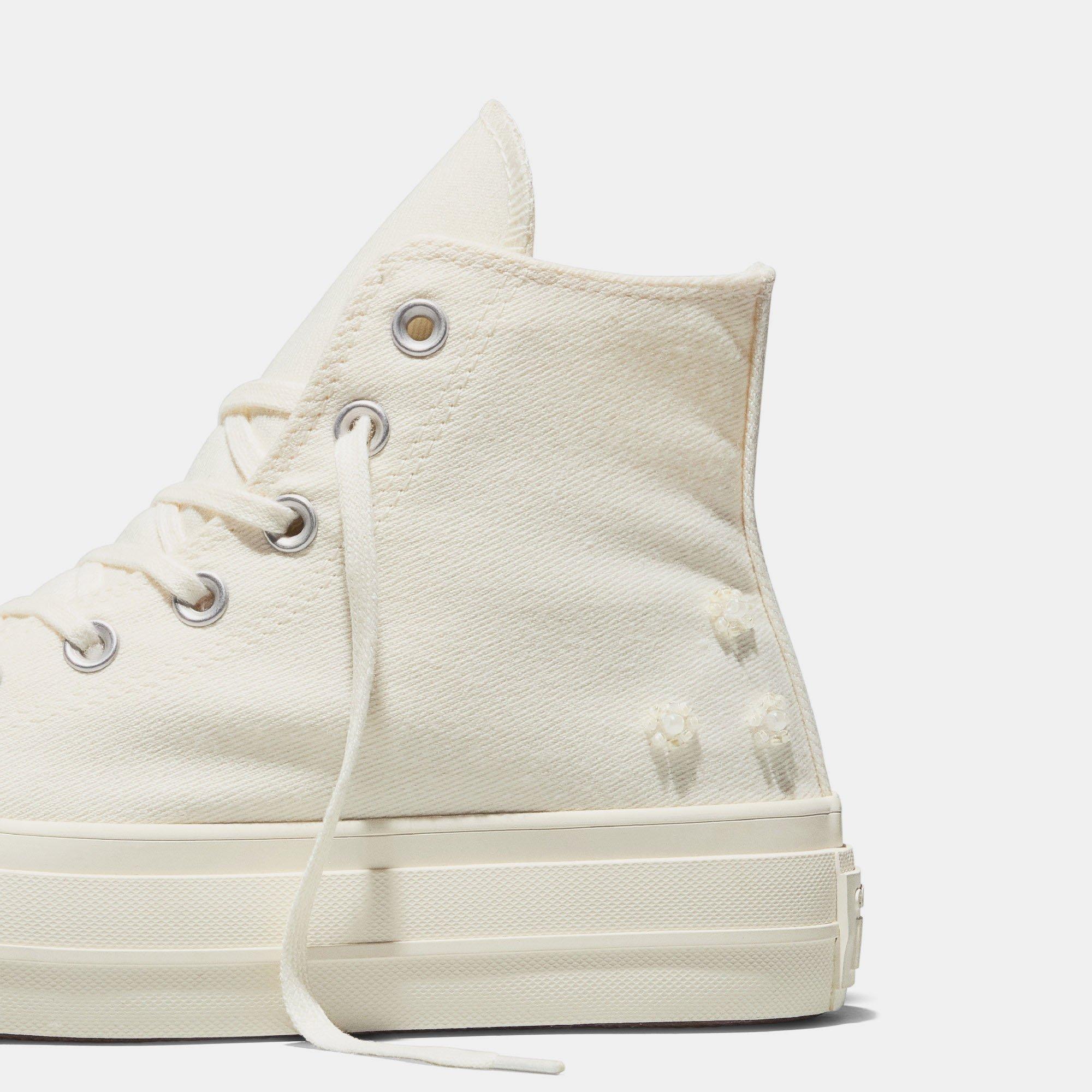 286-Egret/Egr - Converse - Women's Chuck Taylor All Star Lif Platform Trainers - 6
