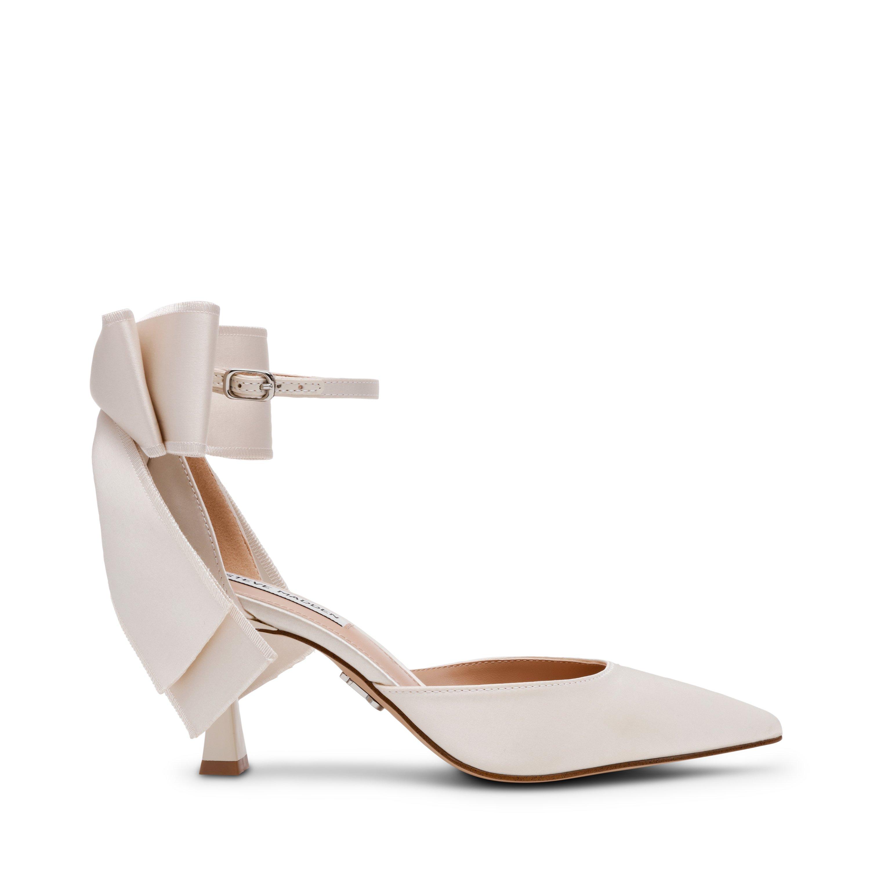 Steve Madden Women's Stiletto Court Shoes - Ivory Satin - 6 (39)