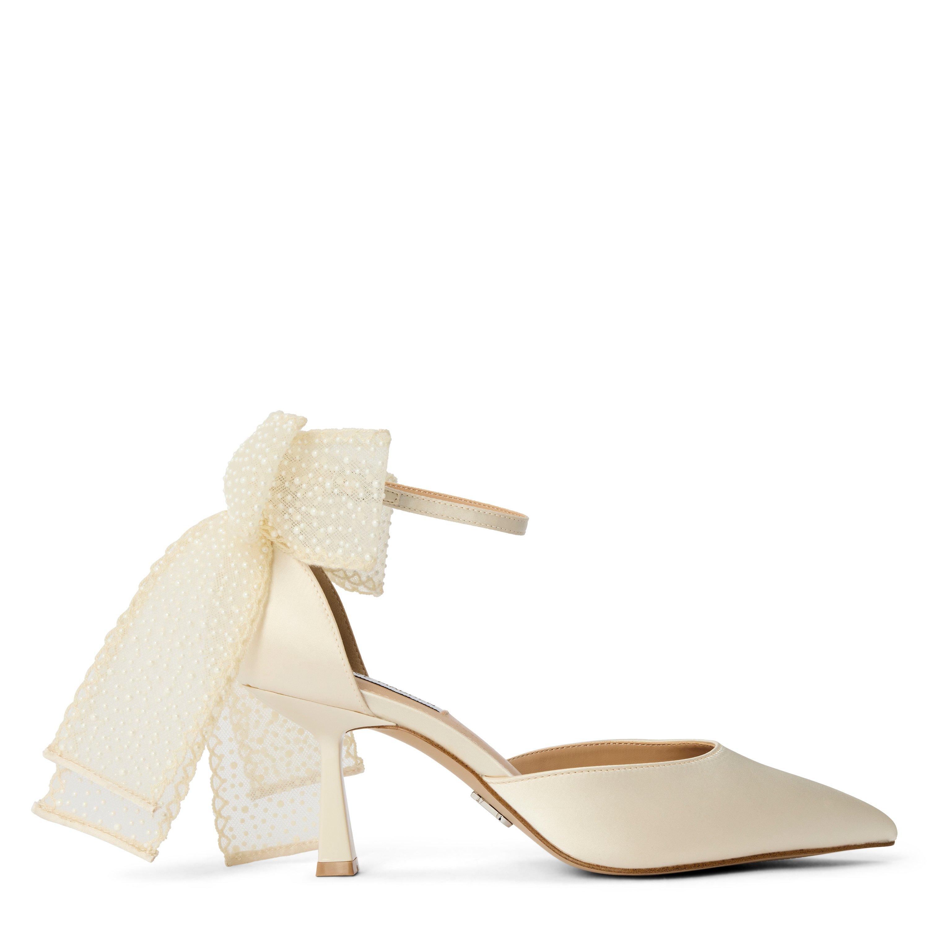 Ivory Satin - Steve Madden - Women's Stiletto Court Shoes - 1