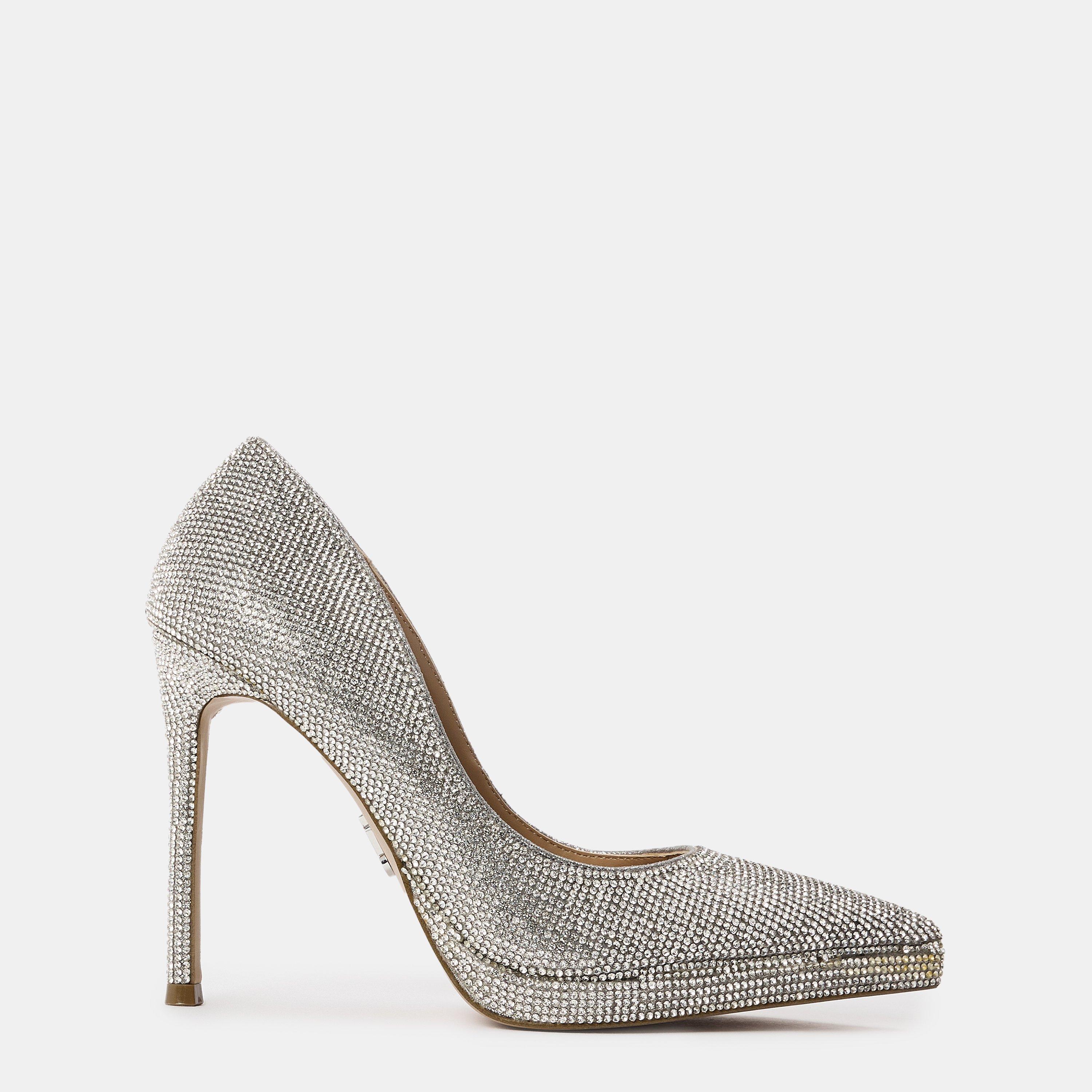 Silver - Steve Madden - Women's Klassy R Stiletto Court Shoes - 1