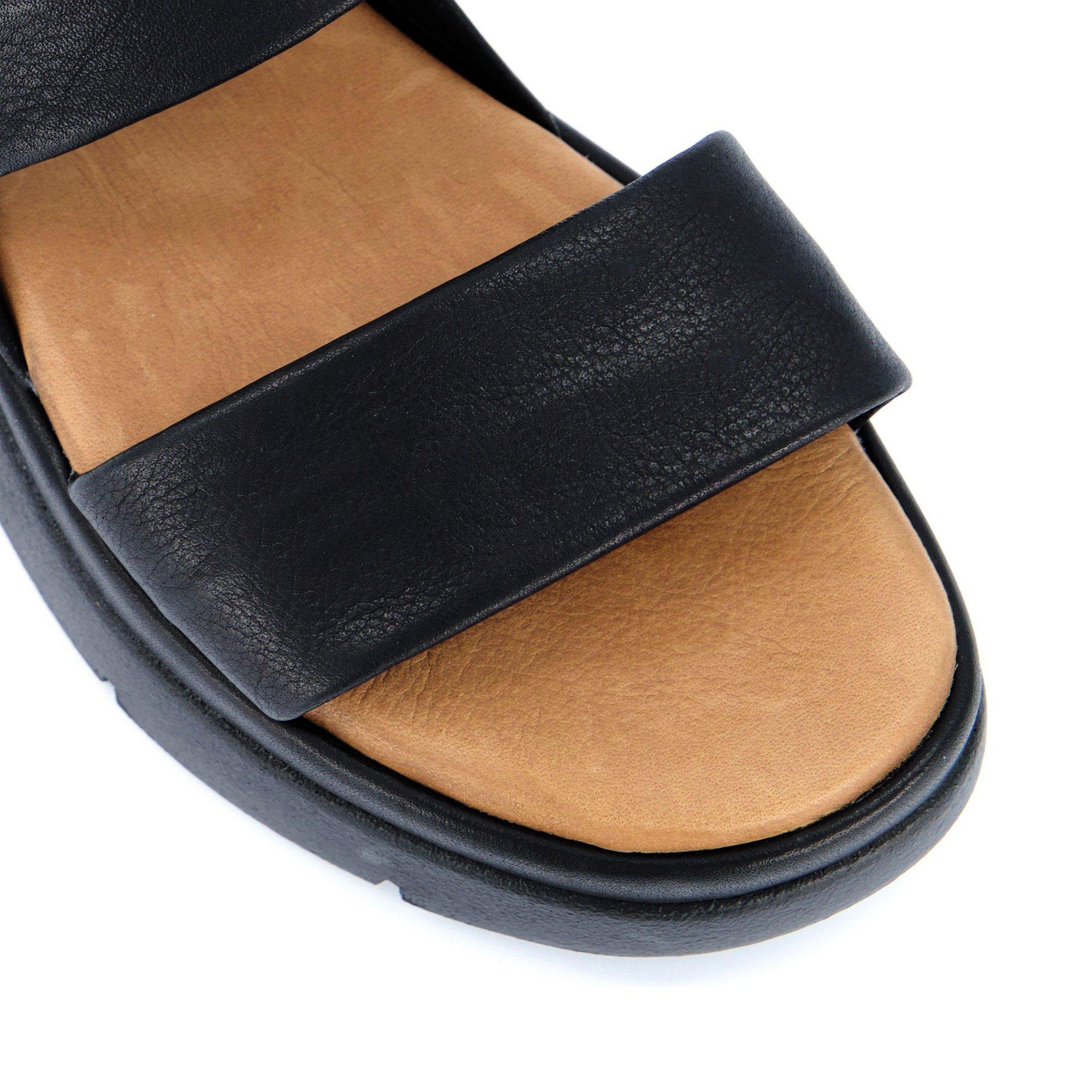 Crna - Dune London - Dune London Location Padded Flatform Sandals - 5