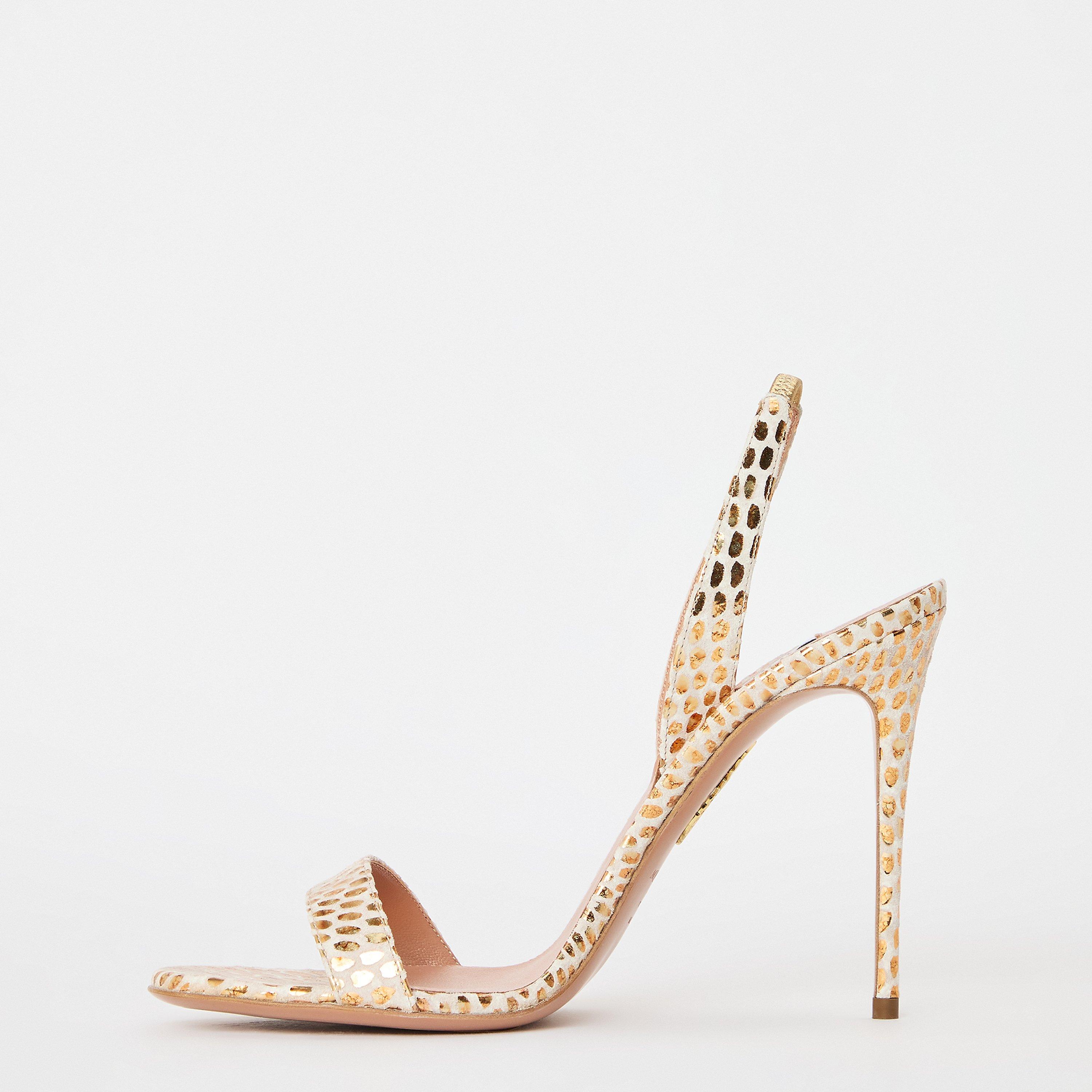 Soft Gold - Aquazzura - Women's So Nude Heeled Sandals - 2