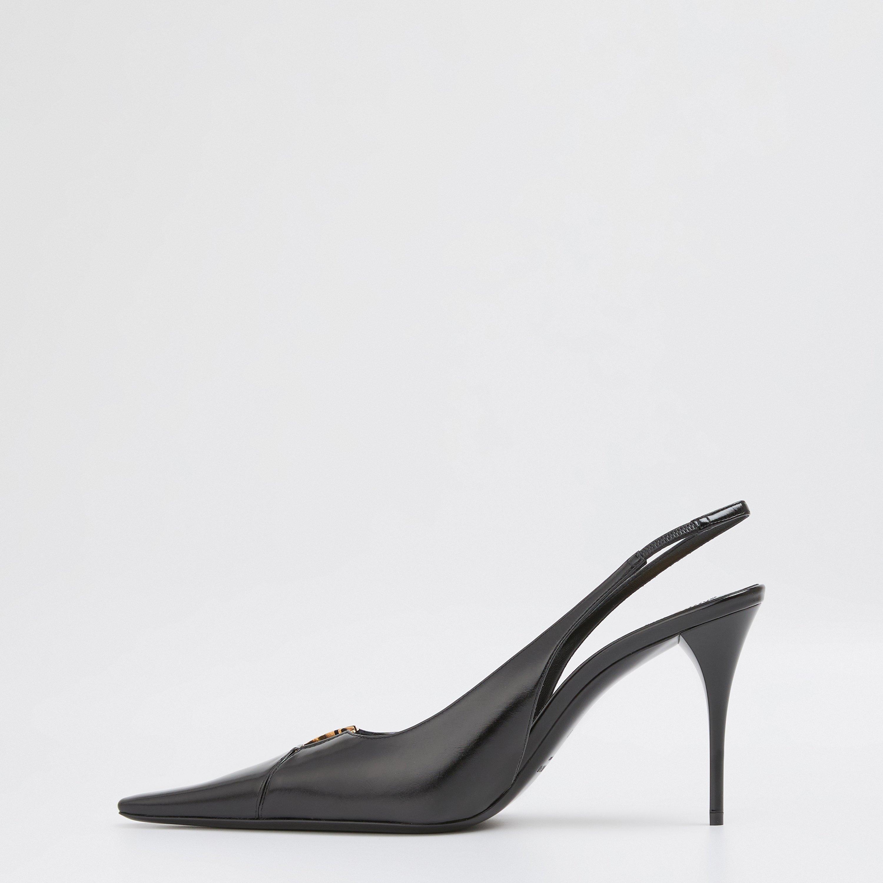 Nero Nero - Saint Laurent - Women's Babylone 80 Stiletto Court Shoes - 2