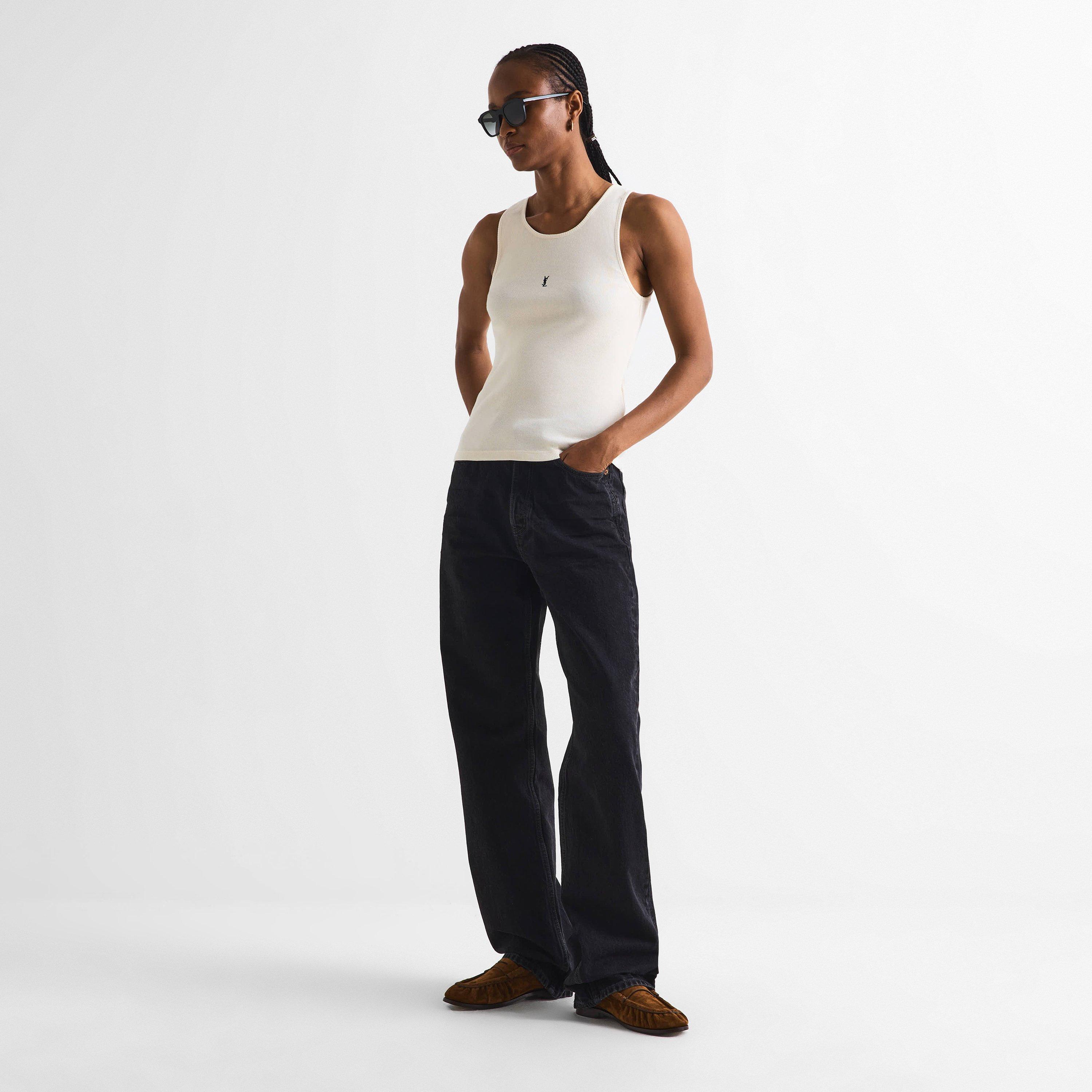 Dark Havana - Saint Laurent - Women's Le Cassandre Penny Suede Loafers - 6