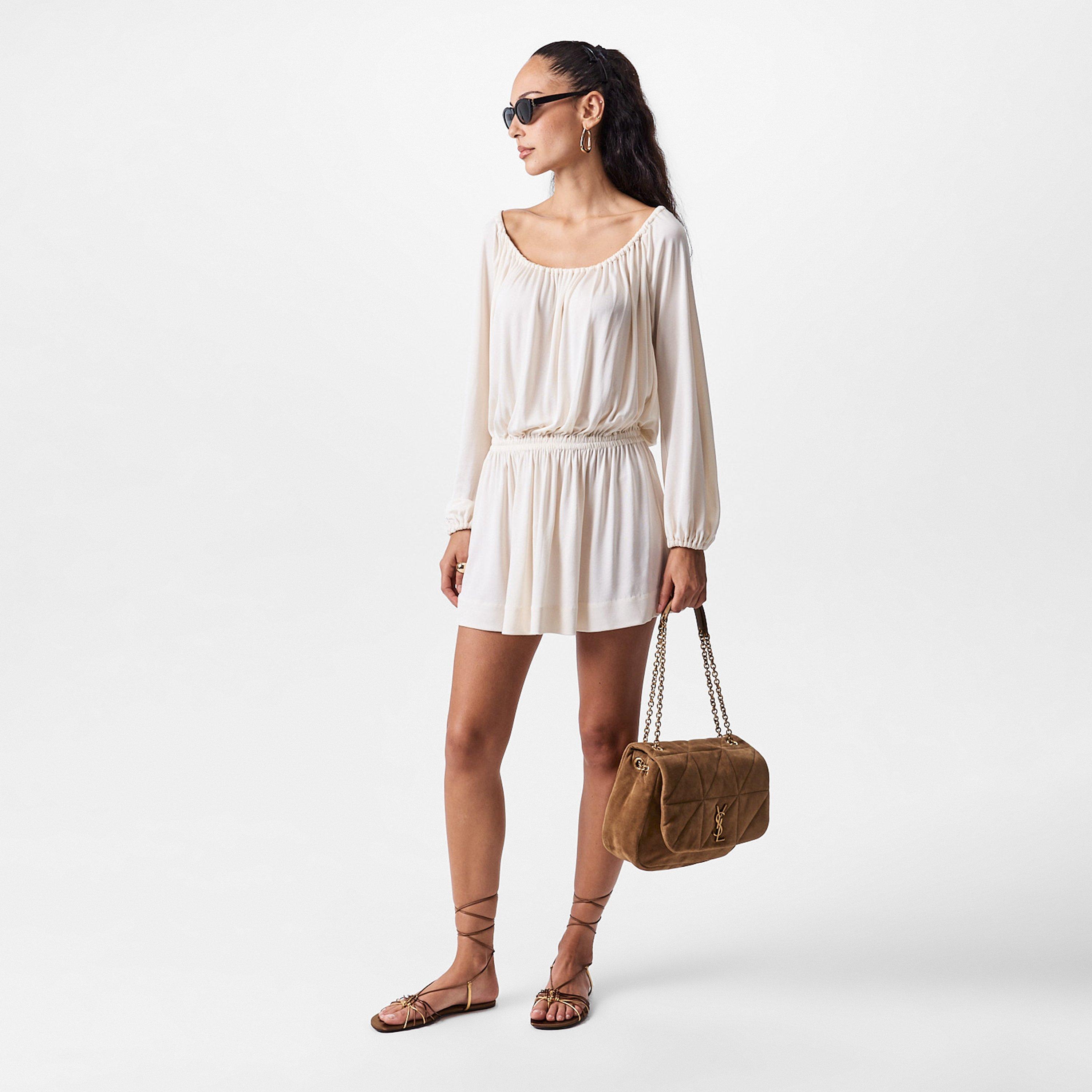 Dark Macadamia - Saint Laurent - Women's Bridget Flat Sandals - 6