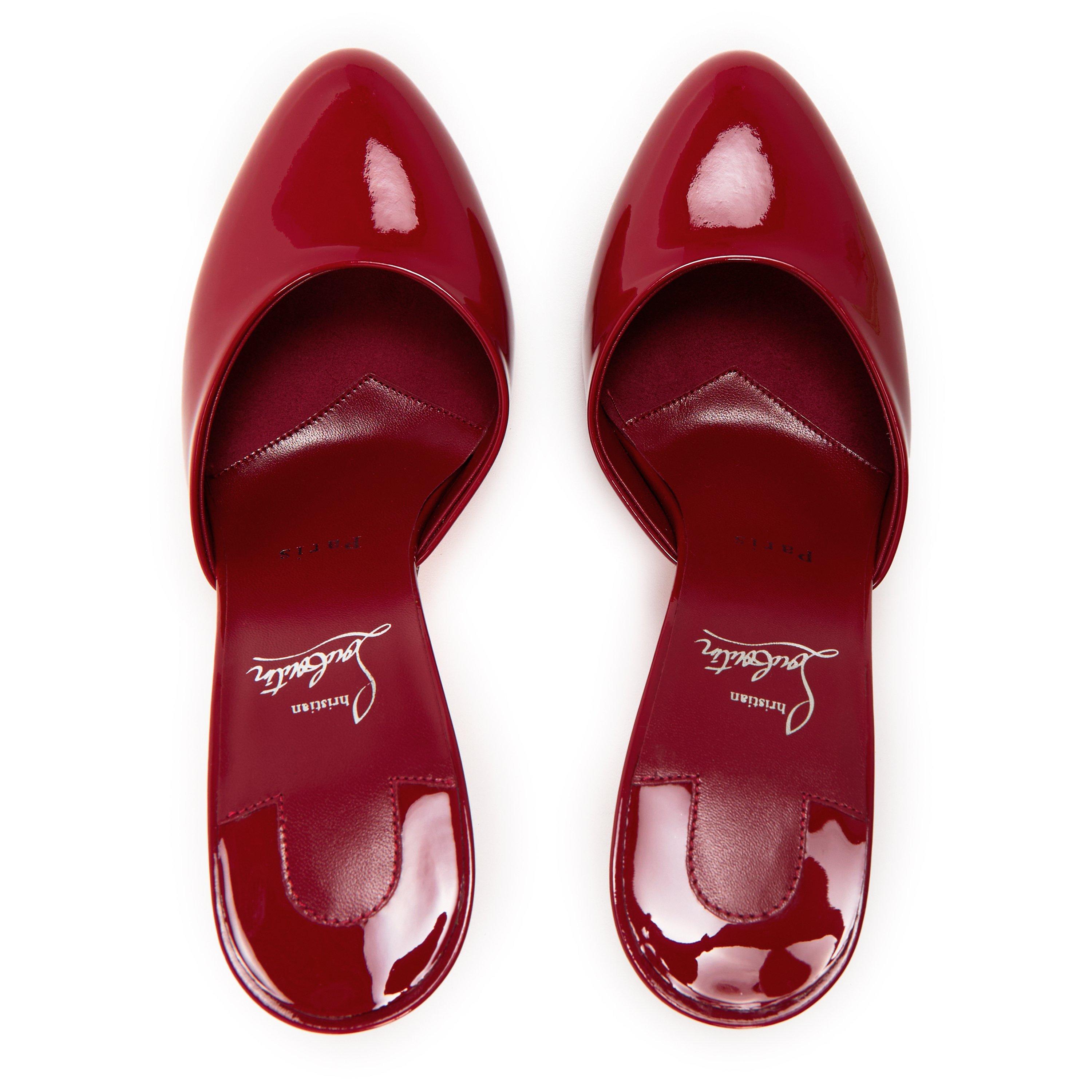 Empire - Christian Louboutin - Women's Dolly 100 Heeled Patent Leather Mules - 6
