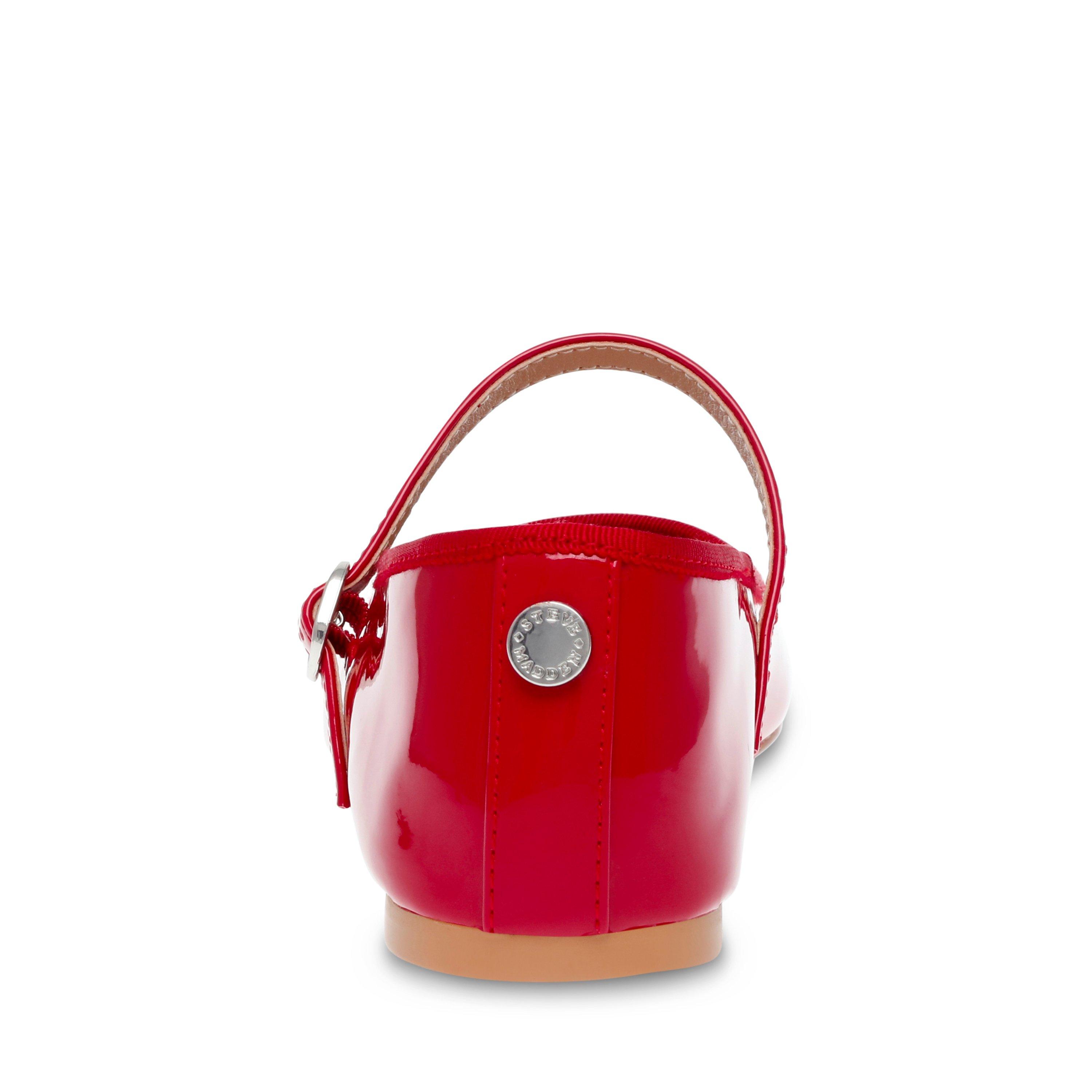 Red Patent - Steve Madden - Women's Vinetta Ballet Pumps - 5