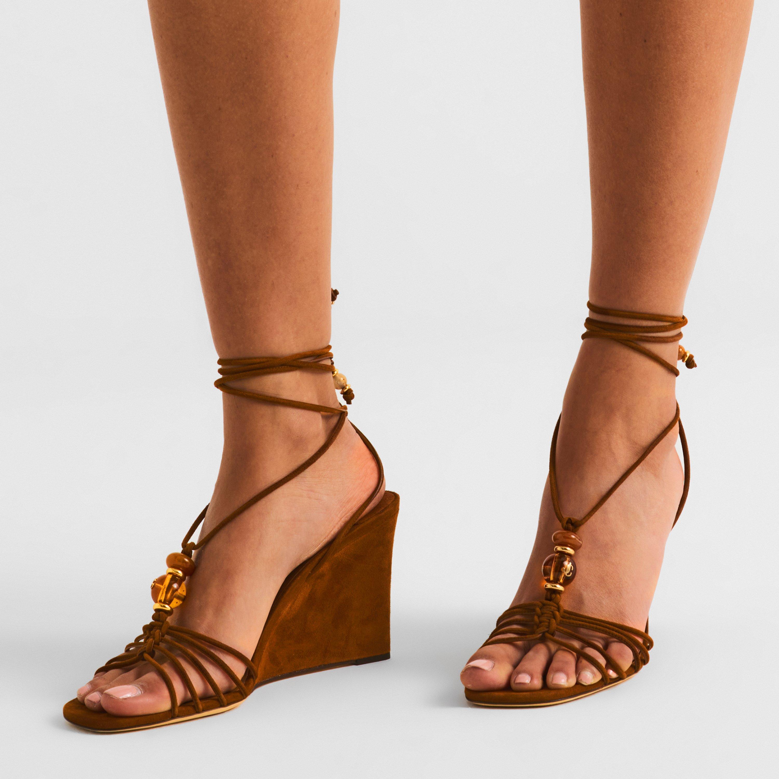 Tan Mix - Jimmy Choo - Jimmy Lova Wedge Ld71 - 3