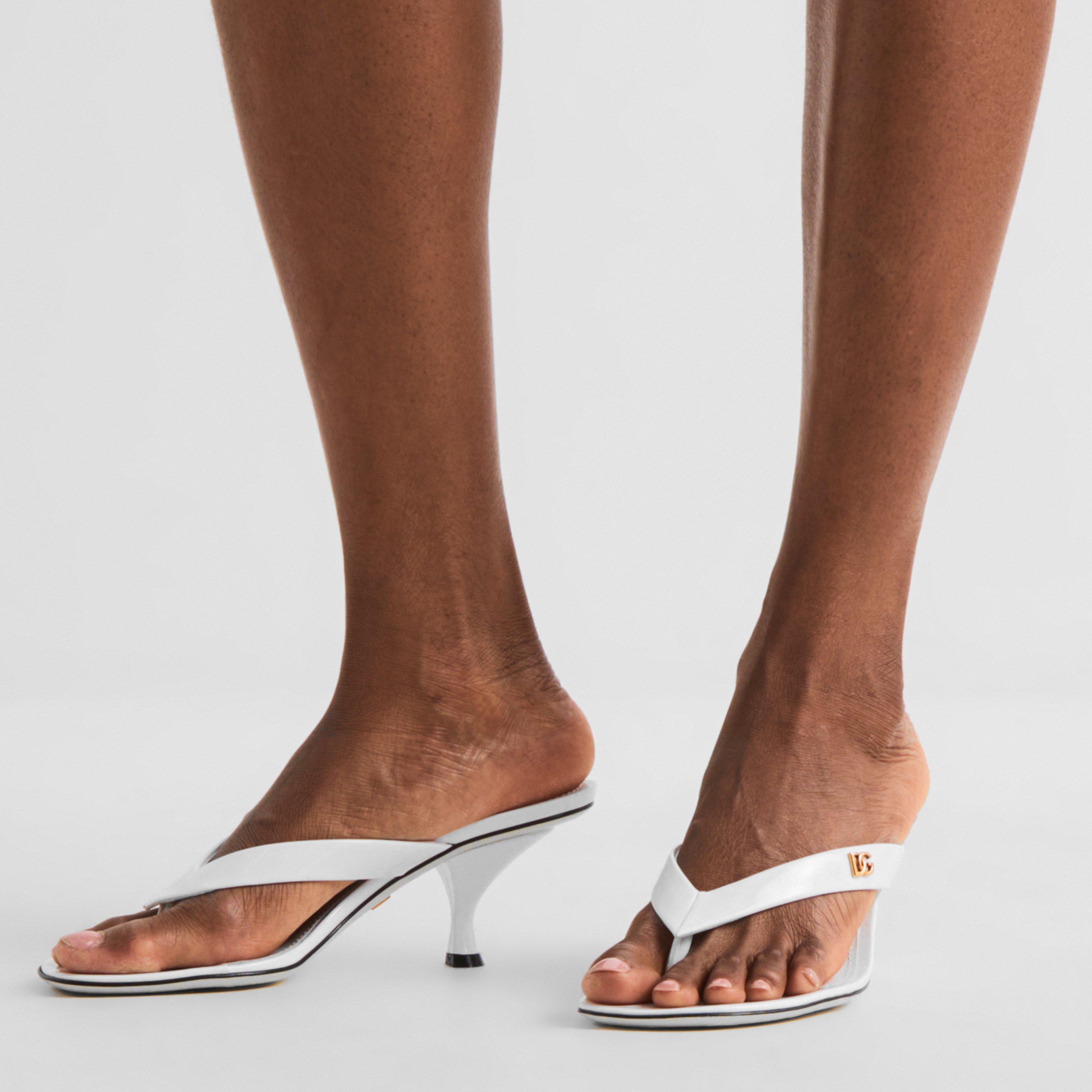 Bianco Ottico - Dolce and Gabbana - DG Thong Heeled Mule Ld64 - 3
