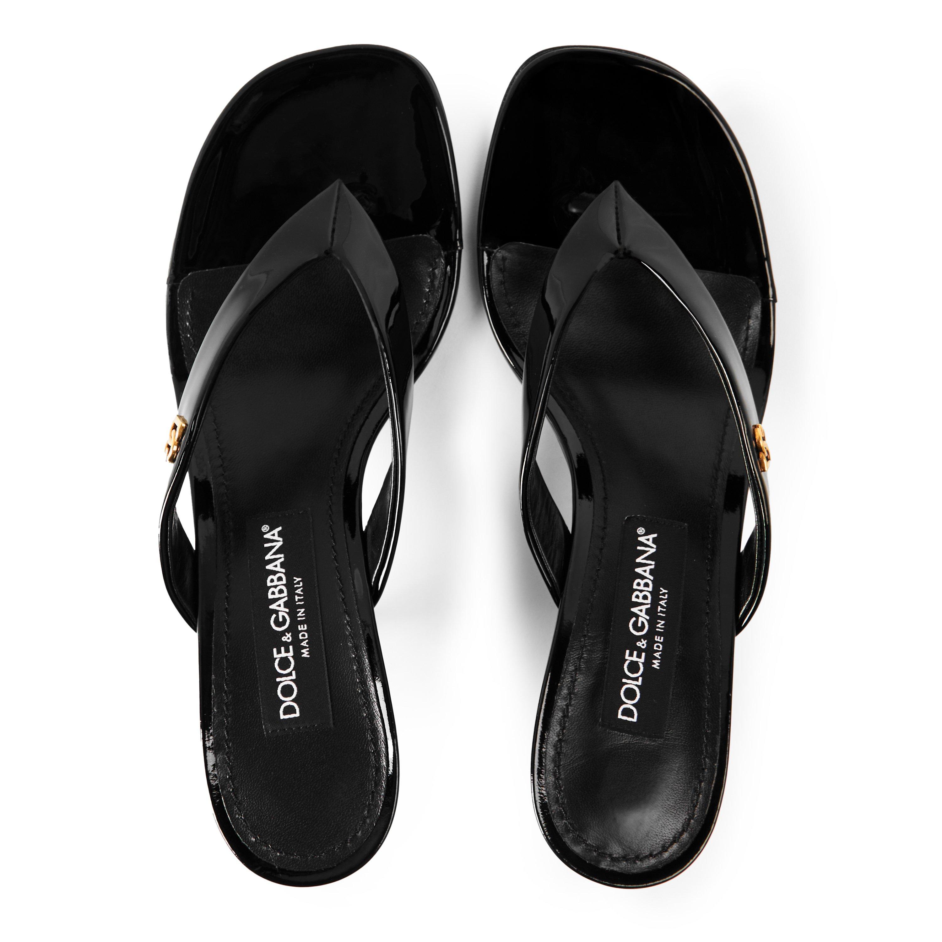 Nero - Dolce and Gabbana - DG Thong Heeled Mule Ld64 - 4