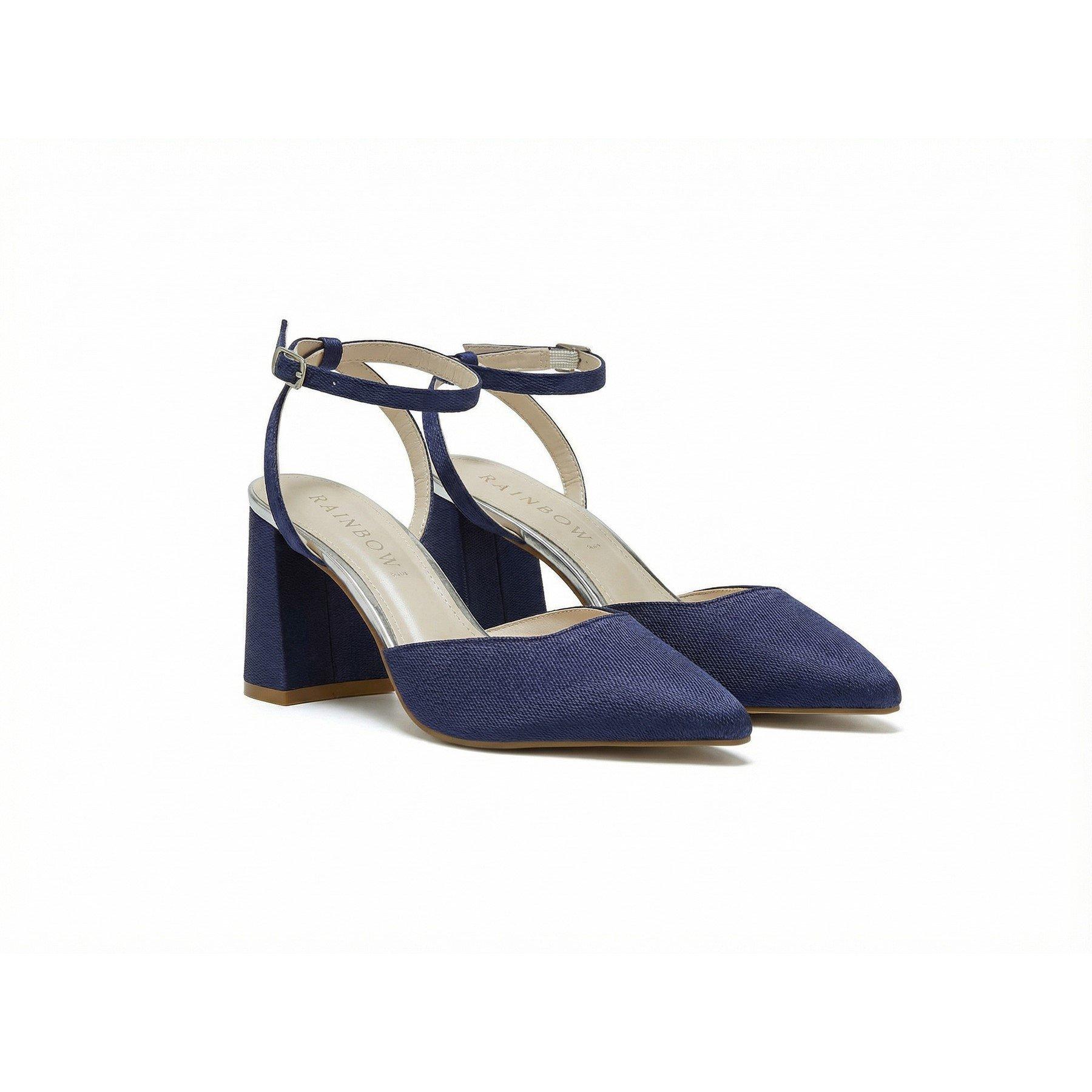 Rainbow Women's Block Court Shoes - Mid Navy - 5 (38)