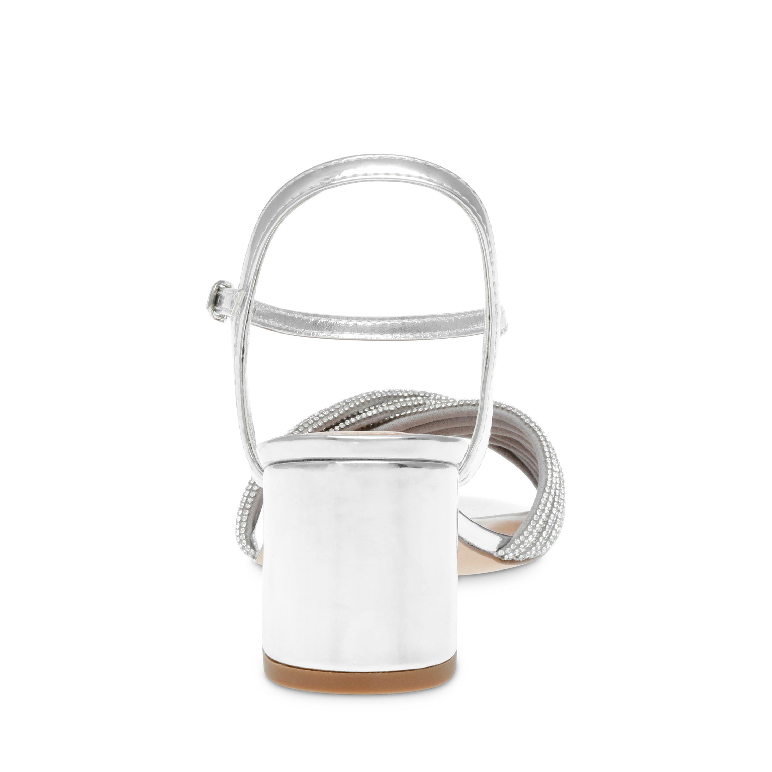 Silber - Steve Madden - Women's Ismeria Block Heel Court Shoes - 5