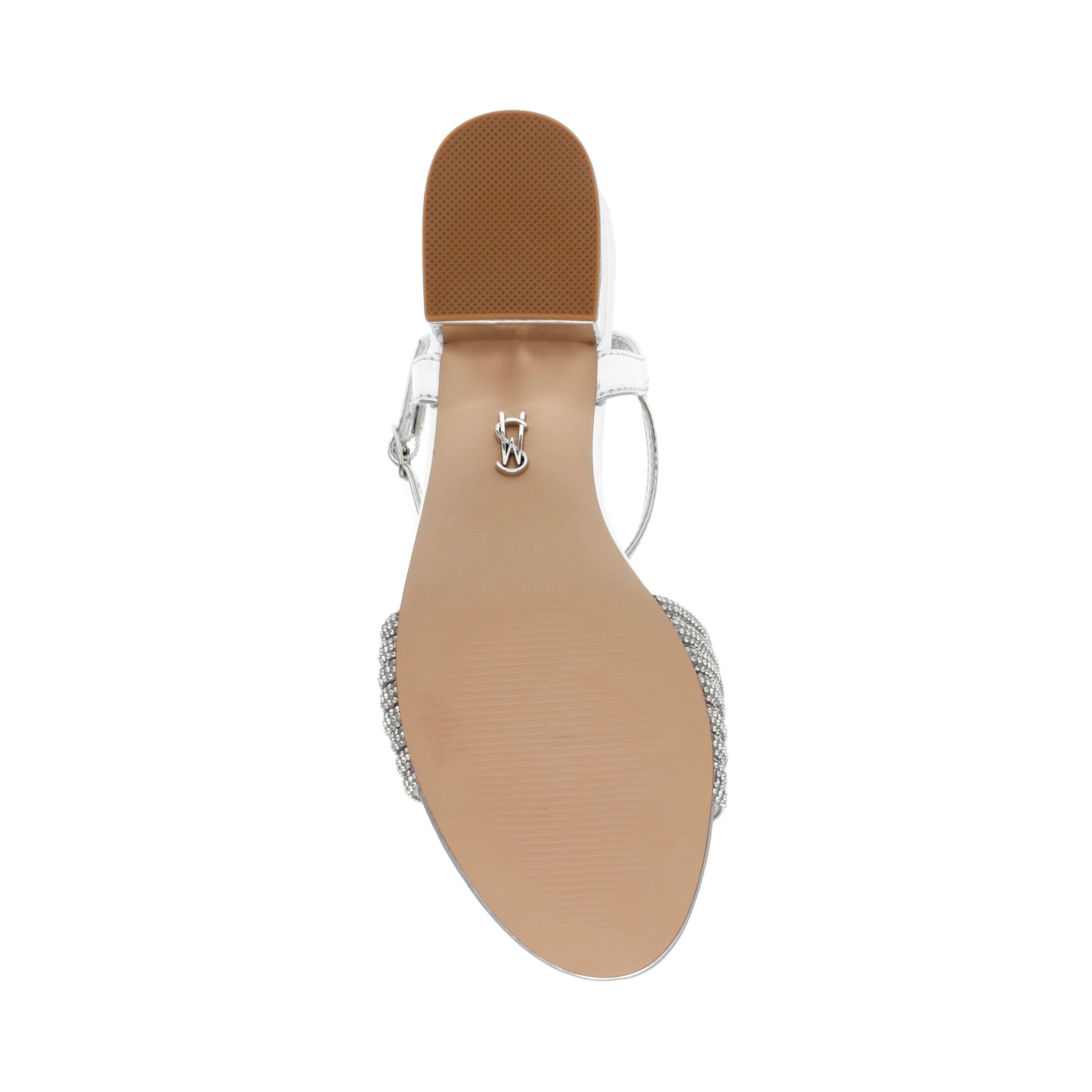 Silber - Steve Madden - Women's Ismeria Block Heel Court Shoes - 7