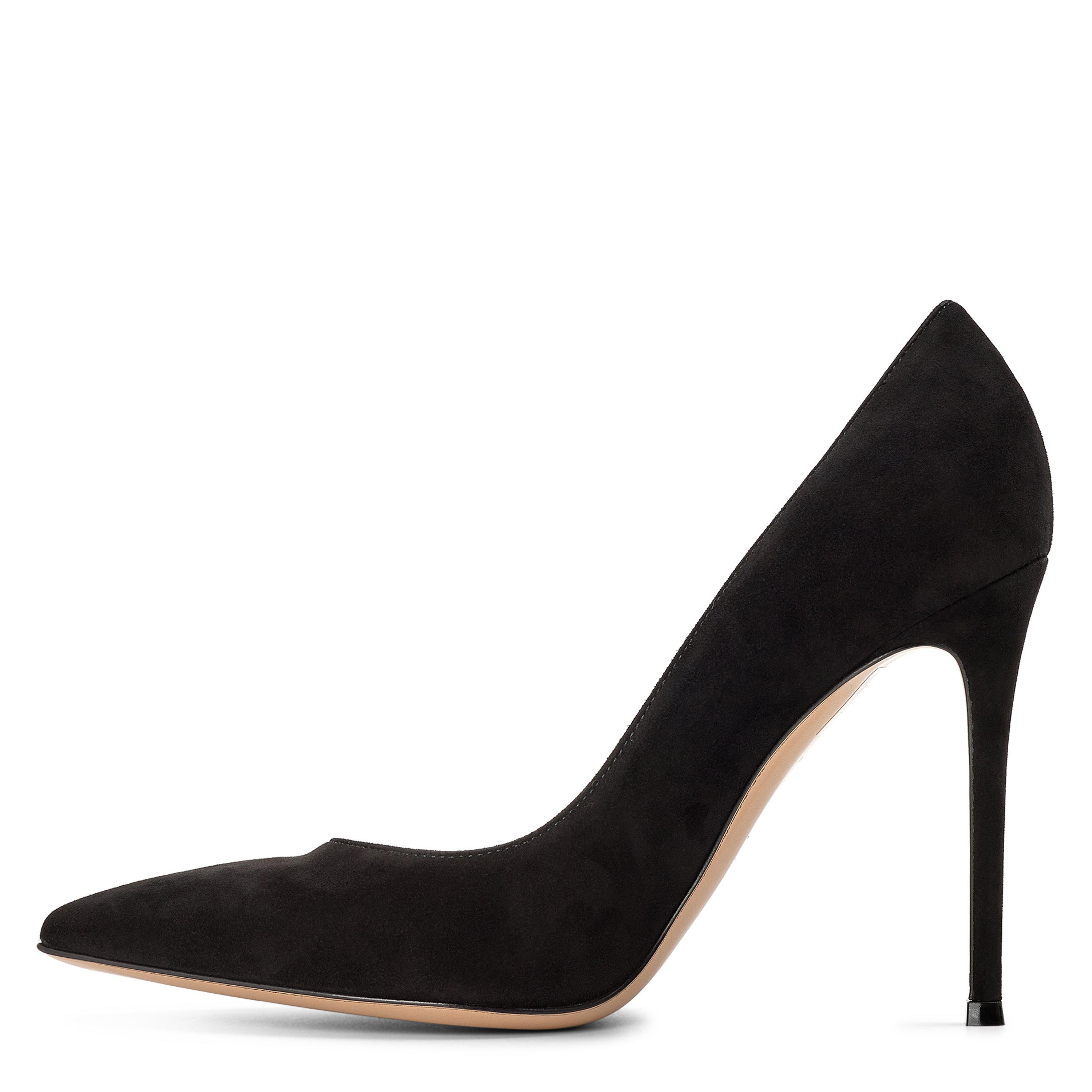 Black - Gianvito Rossi - Women's Camoscio 85h Stiletto Court Shoes - 2