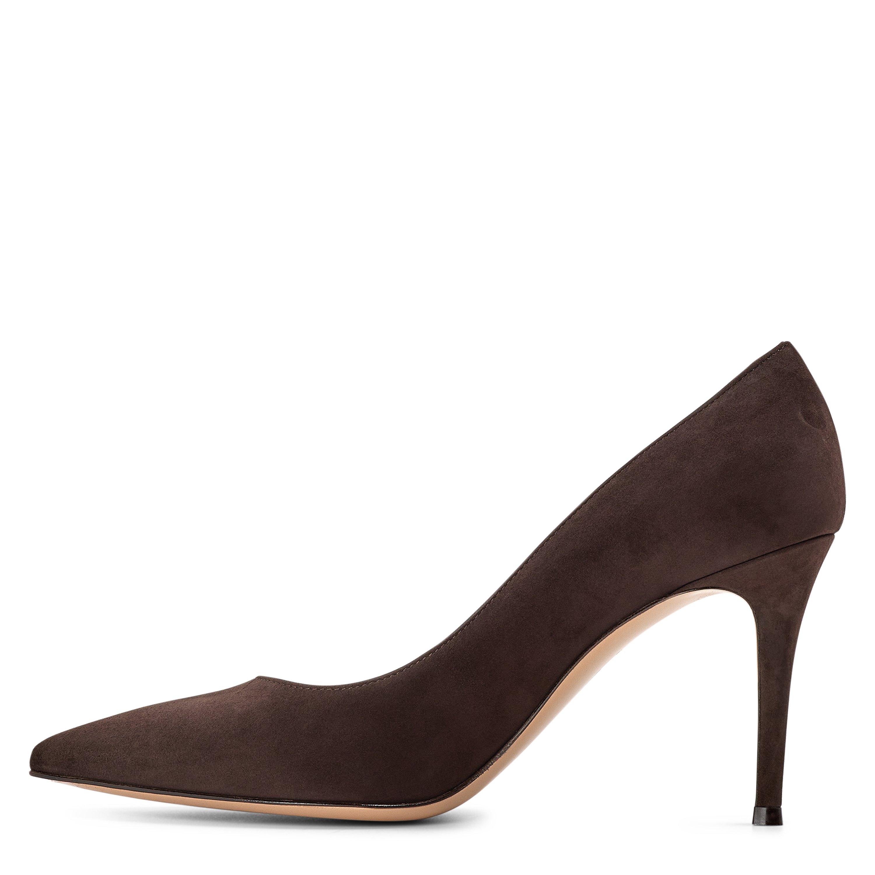 Moka - Gianvito Rossi - Women's Camoscio 85h Stiletto Court Shoes - 2