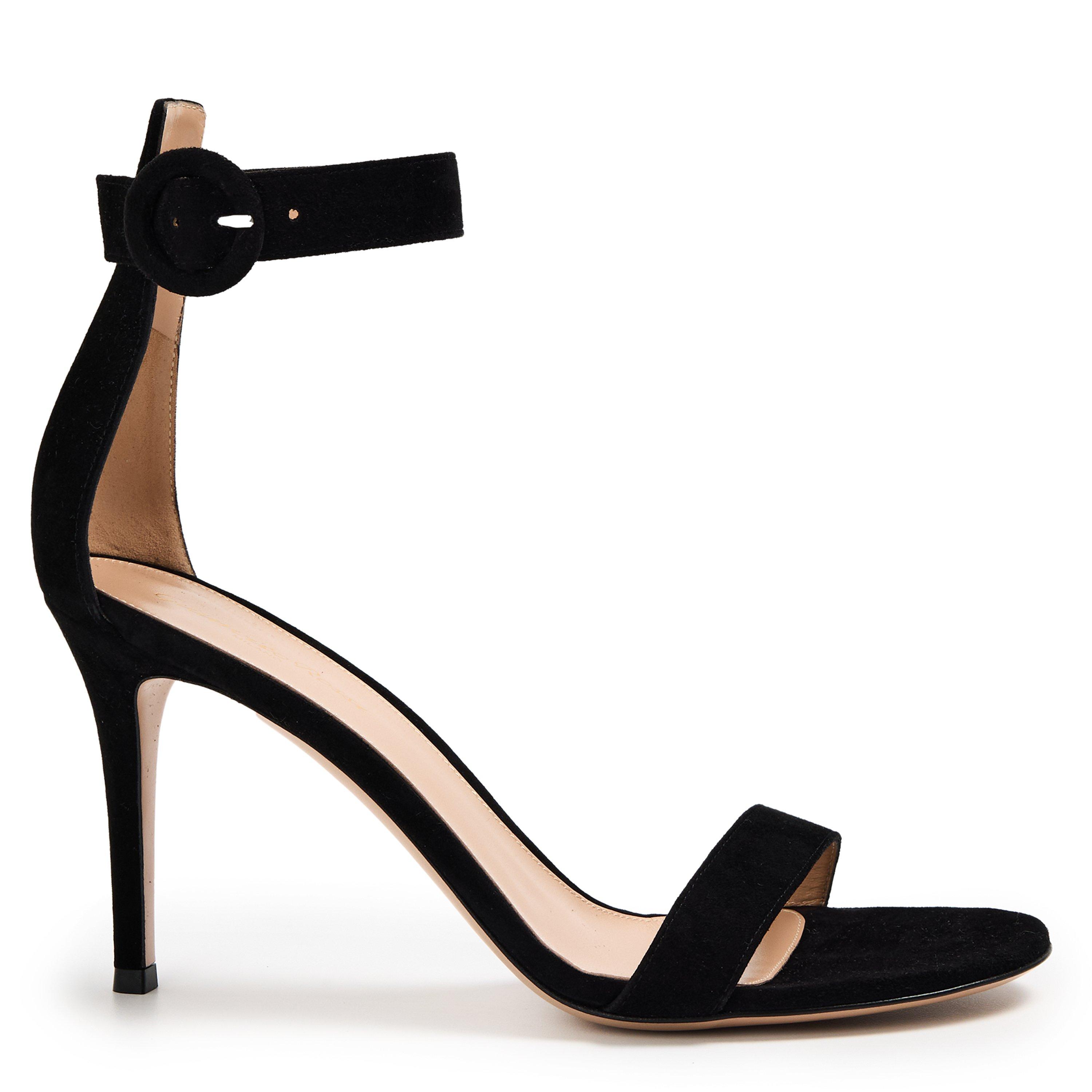 Gianvito Rossi Women's Portofino 85h Heeled Sandals - Black - Size 6 (39)