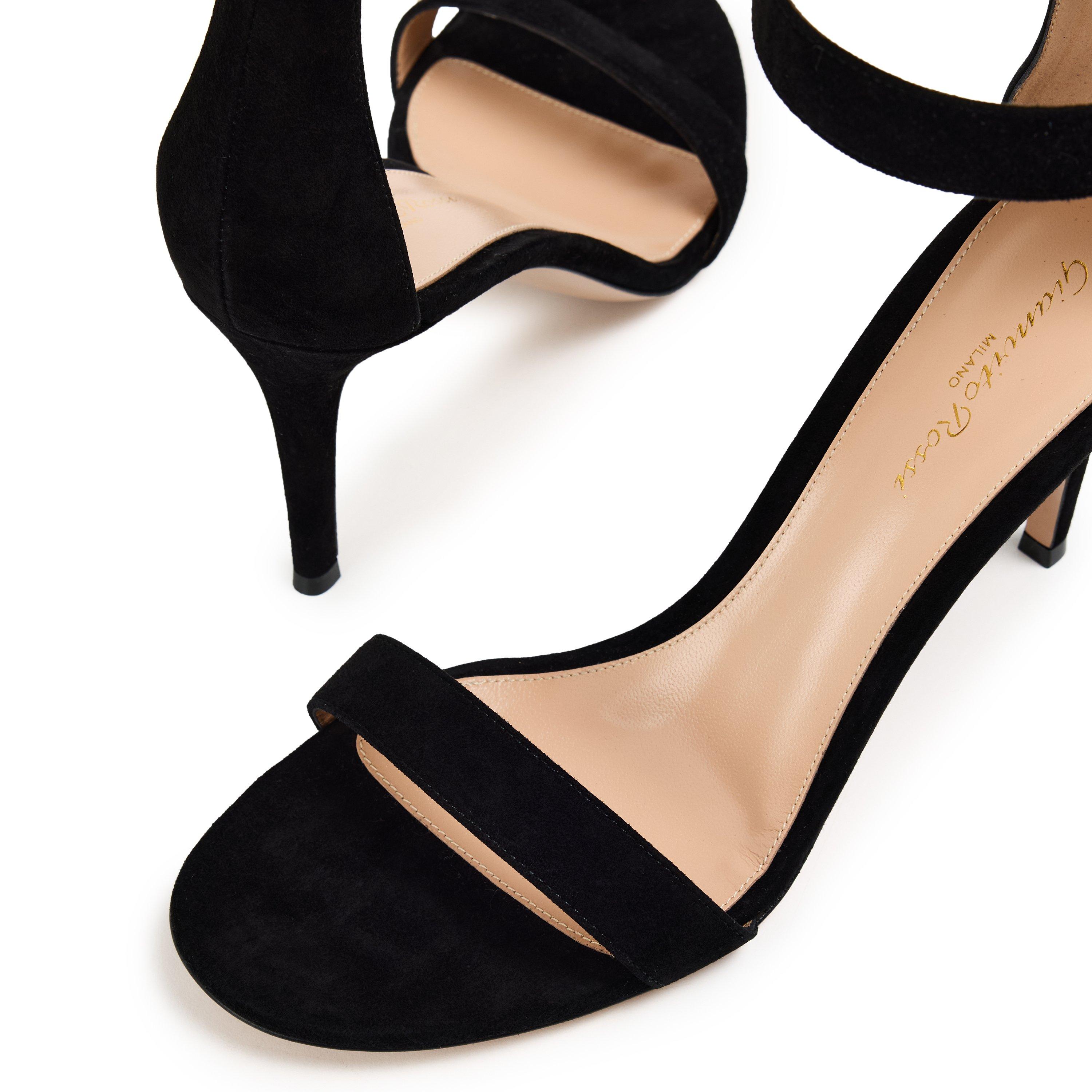 Black - Gianvito Rossi - Women's Portofino 85h Heeled Sandals - 3