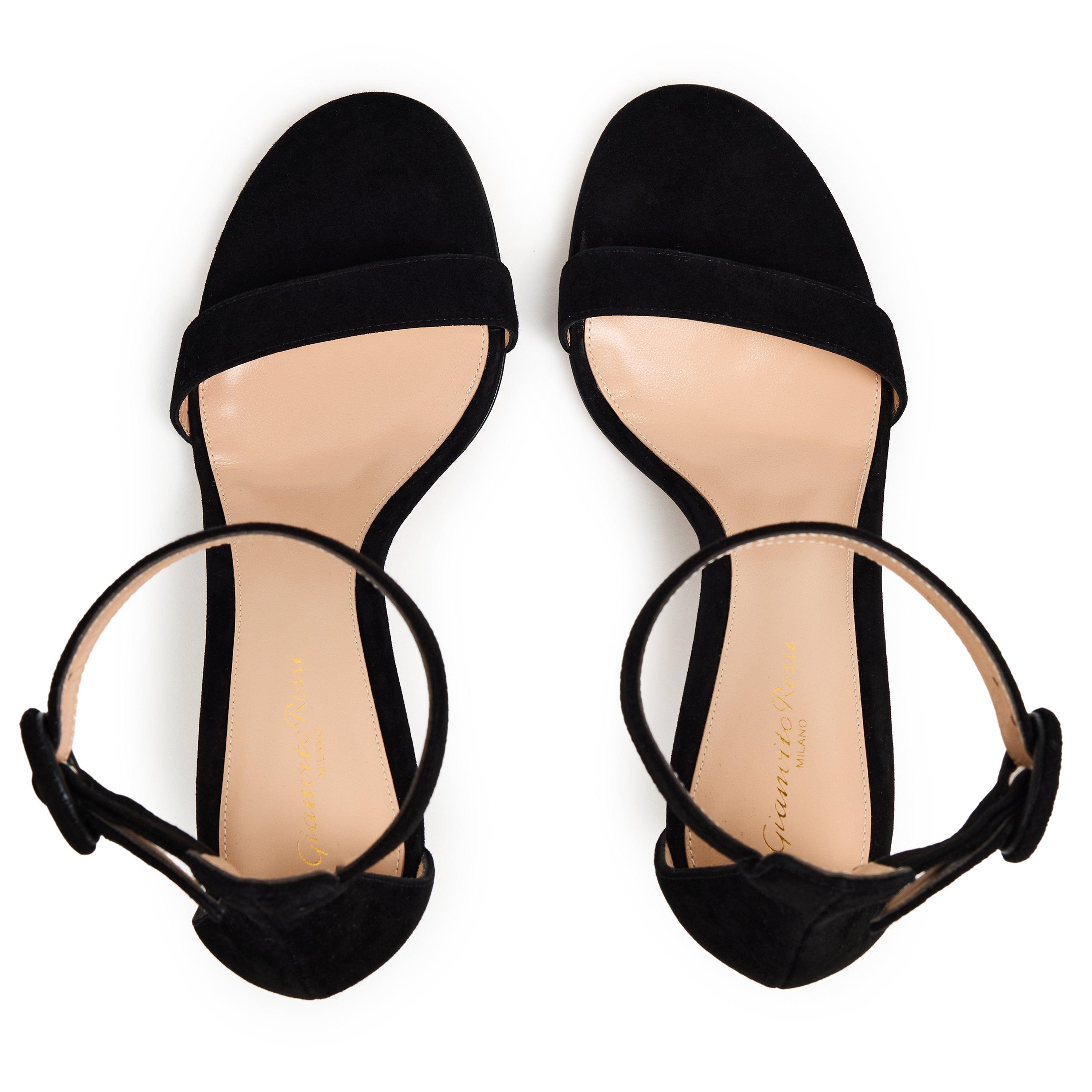 Black - Gianvito Rossi - Women's Portofino 85h Heeled Sandals - 4