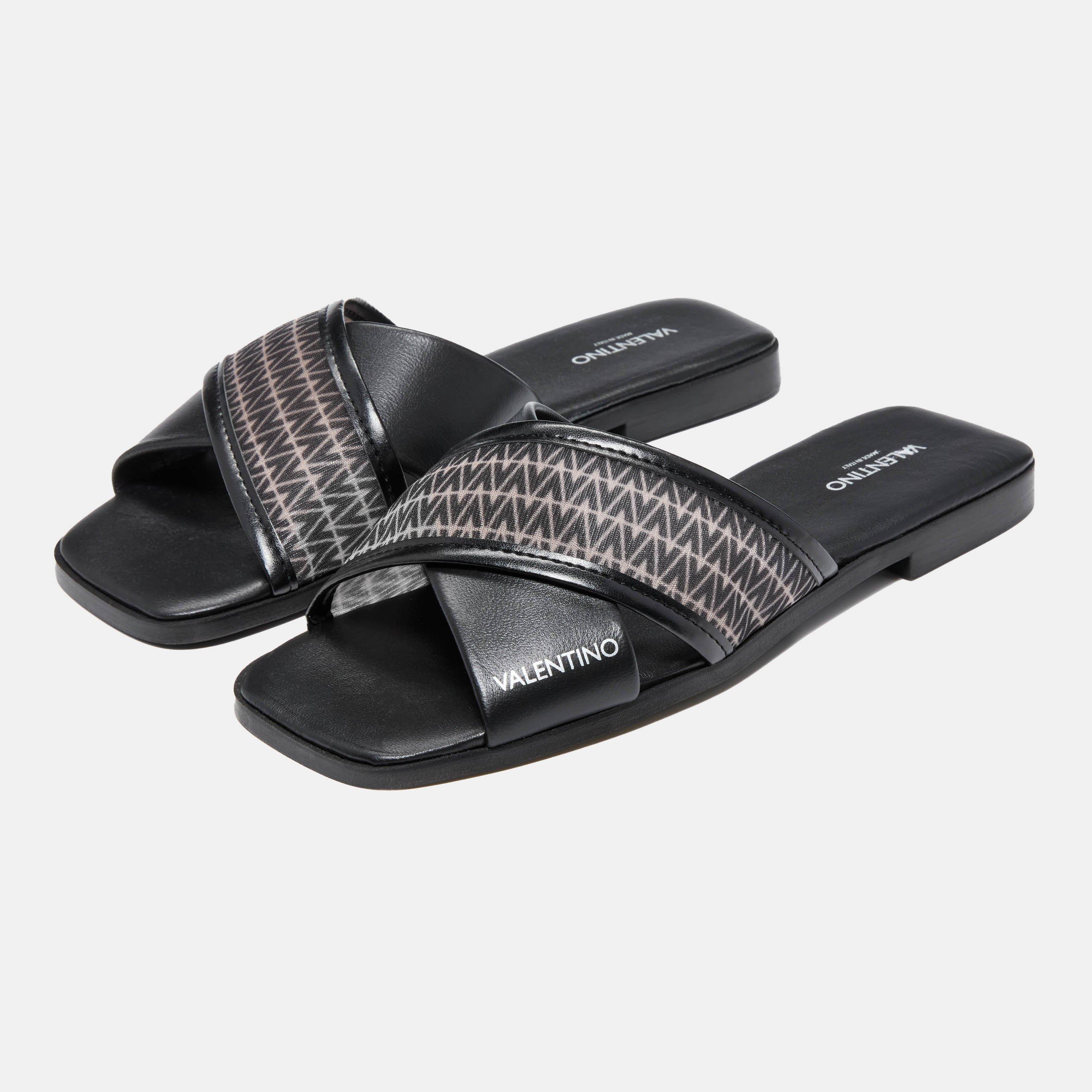 Black - Valentino - Women's Flat Mules - 2