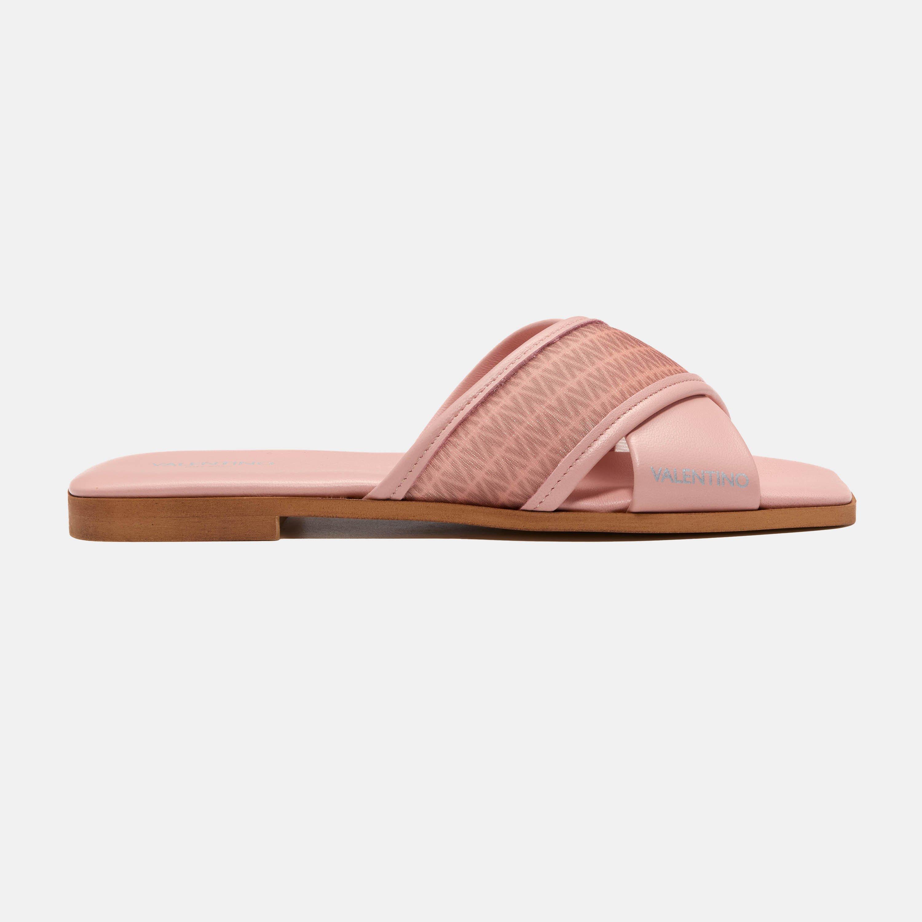 Valentino Women's Flat Mules - Nude - Size 7 (40)