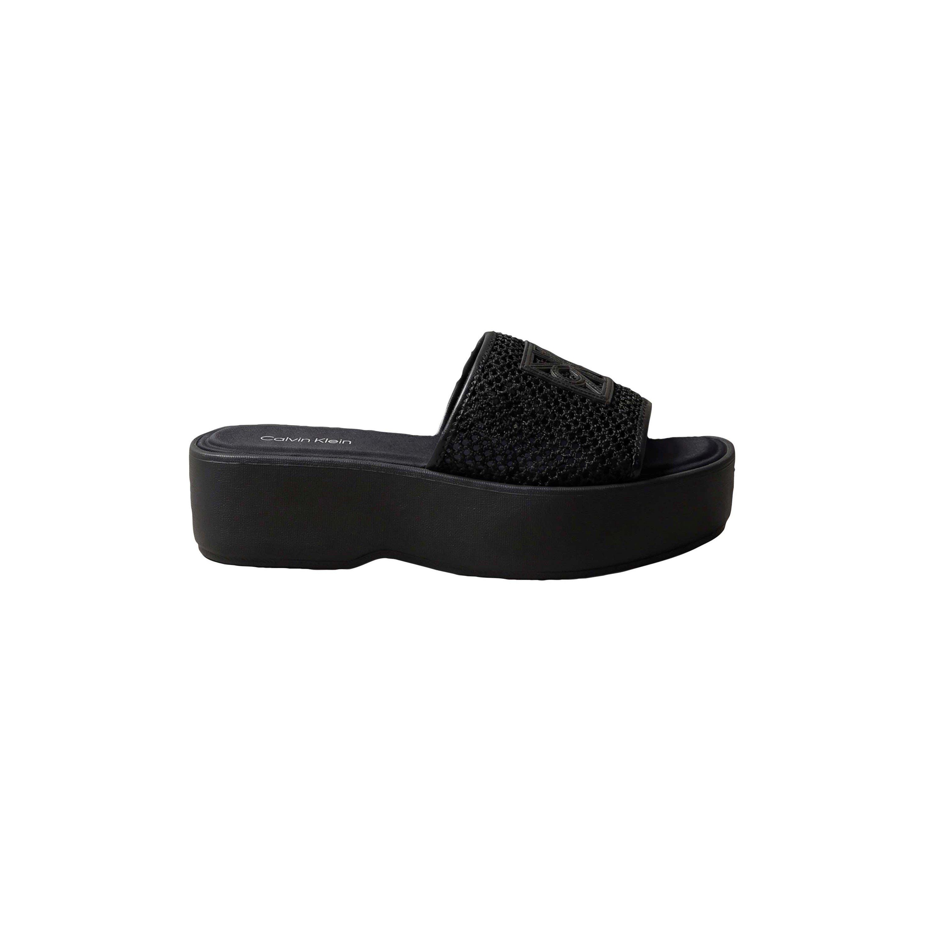 Calvin Klein Women's Flatform Sandals - Triple Black - 4 (37)