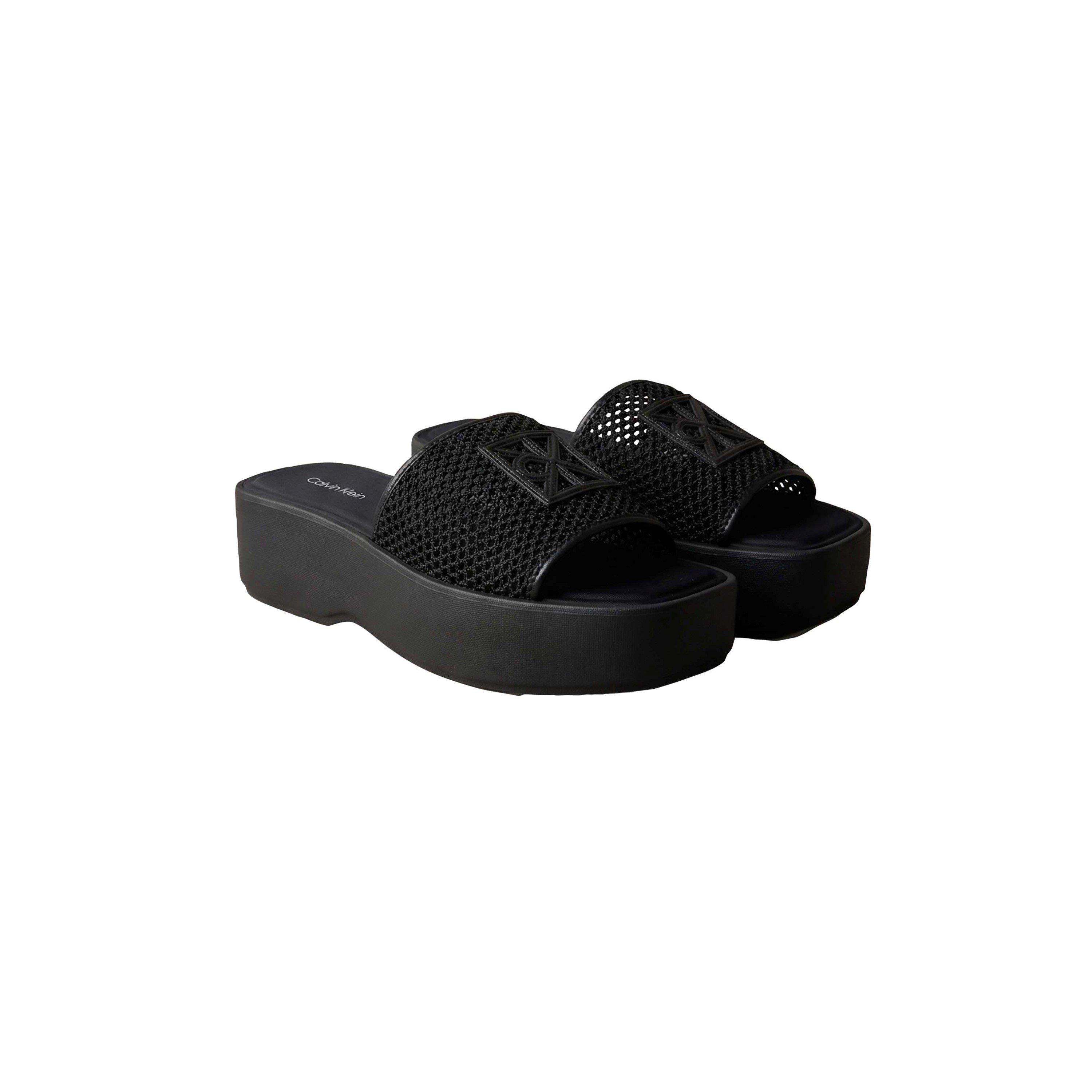 Triple Black - Calvin Klein - Women's Flatform Sandals - 2