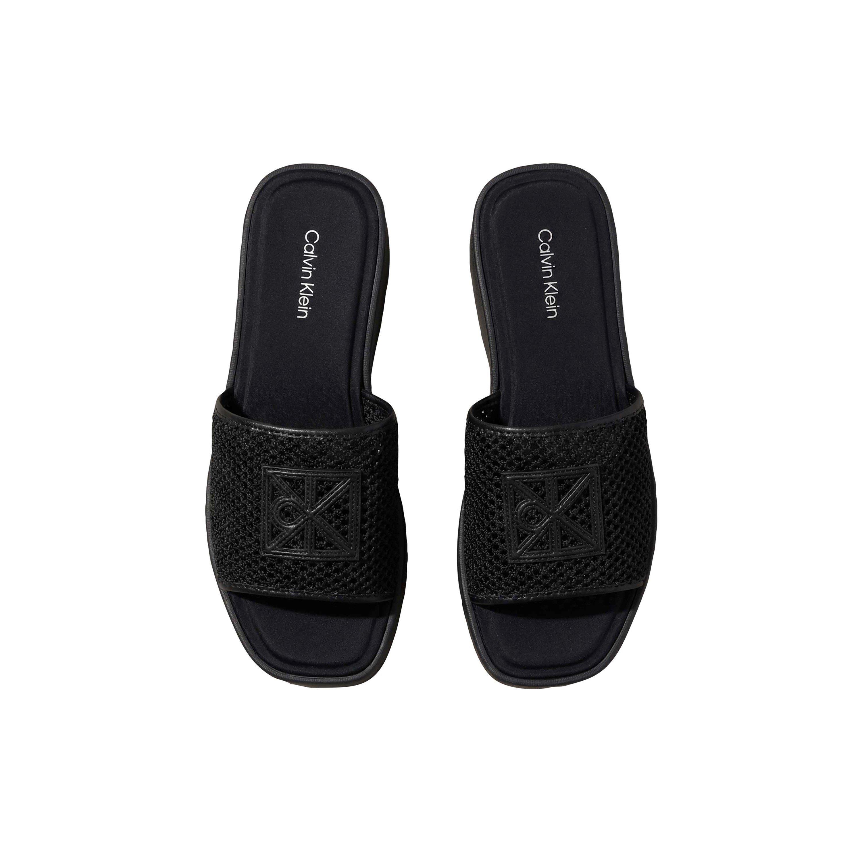 Triple Black - Calvin Klein - Women's Flatform Sandals - 3