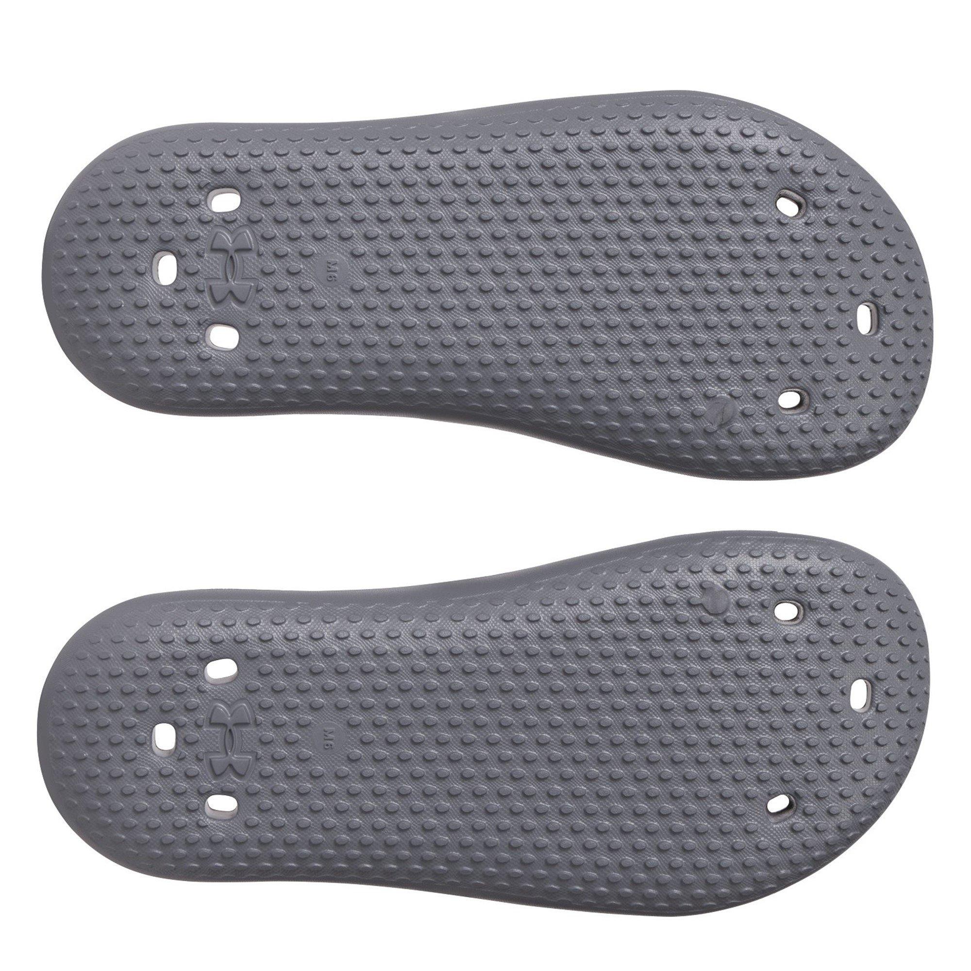 Gray - Under Armour - Locker Flat Sandal - 3