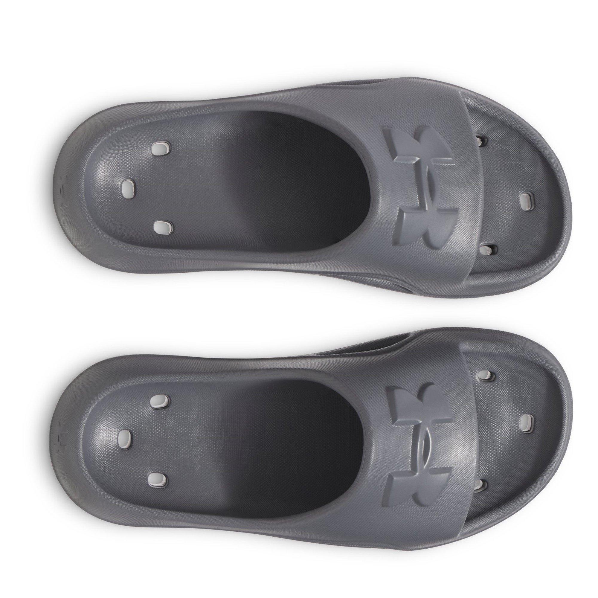 Gray - Under Armour - Locker Flat Sandal - 4