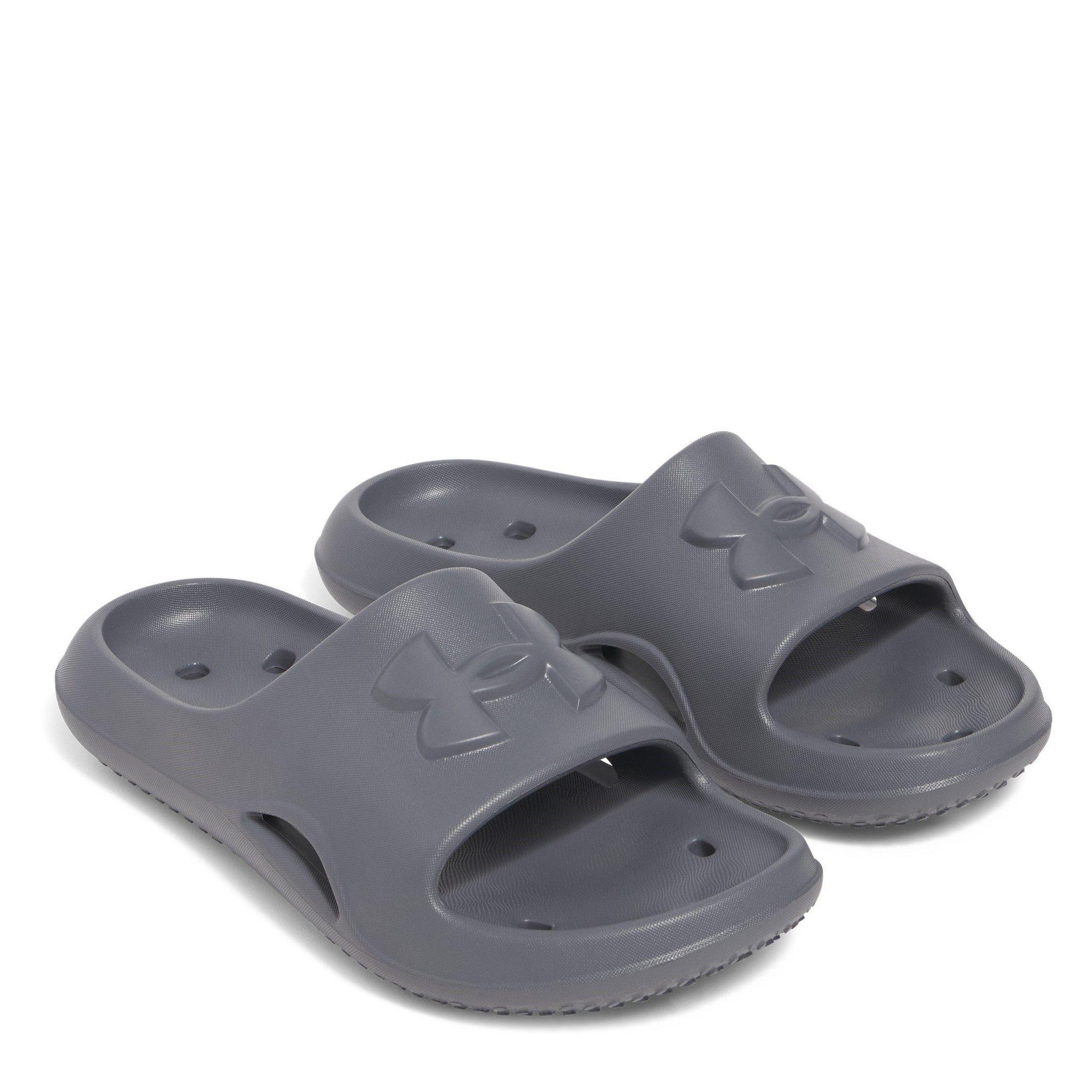 Gray - Under Armour - Locker Flat Sandal - 5