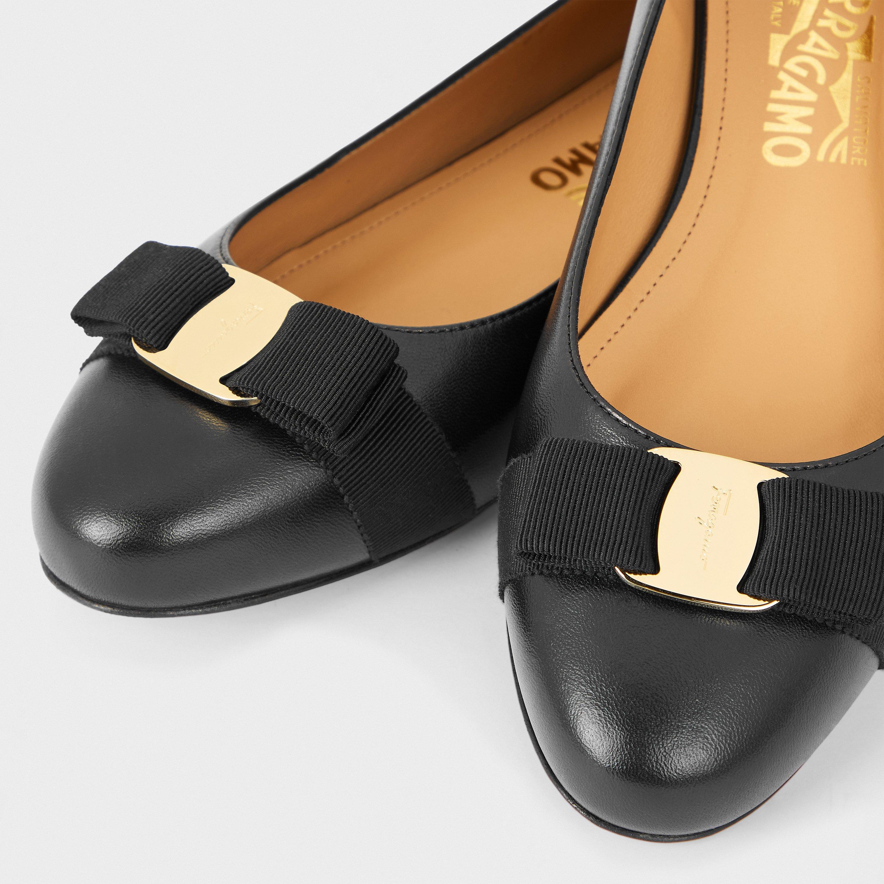 Nero - Ferragamo - Women's Ballet Pumps - 4