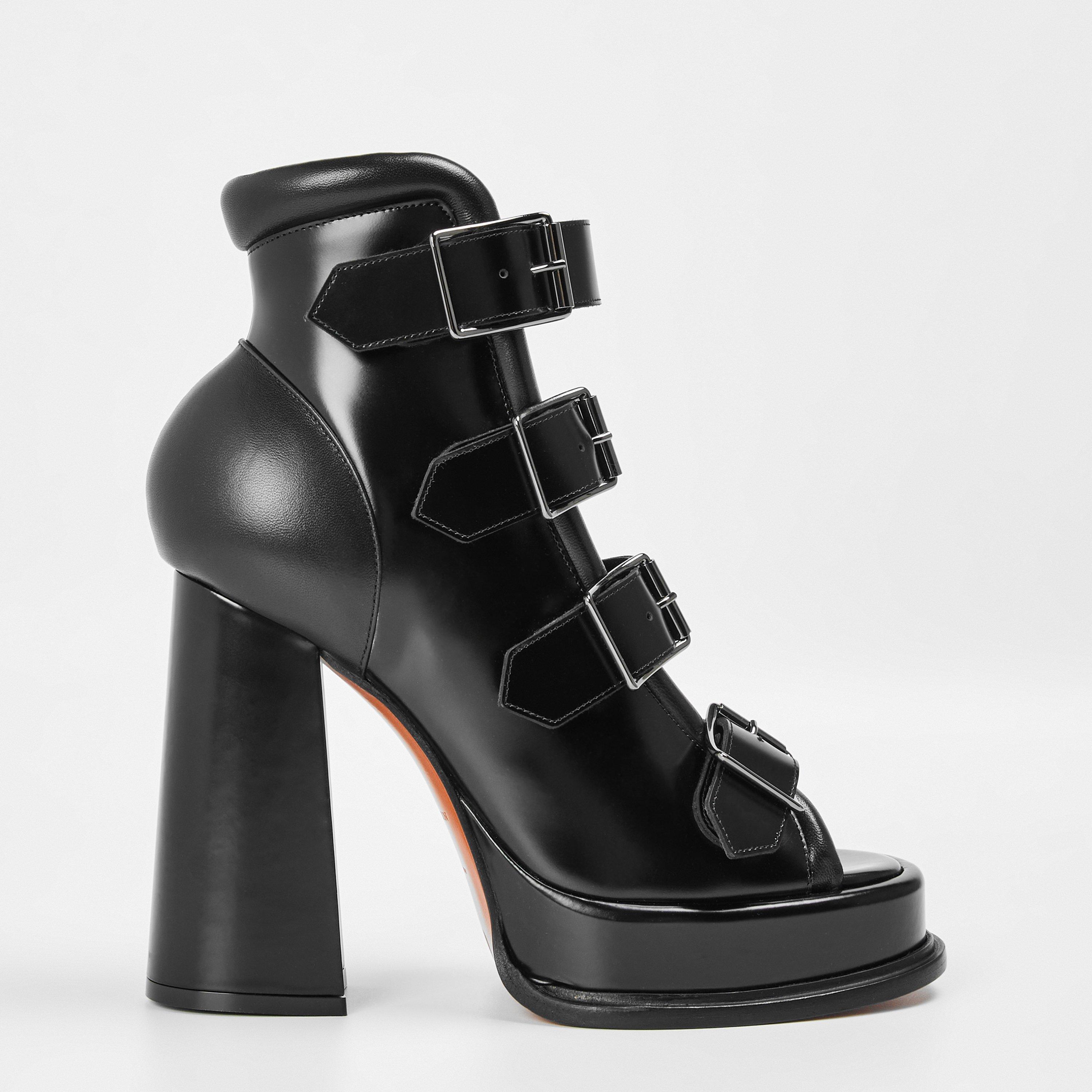 Alexander McQueen Women's Alex Buckle Heeled Sandal