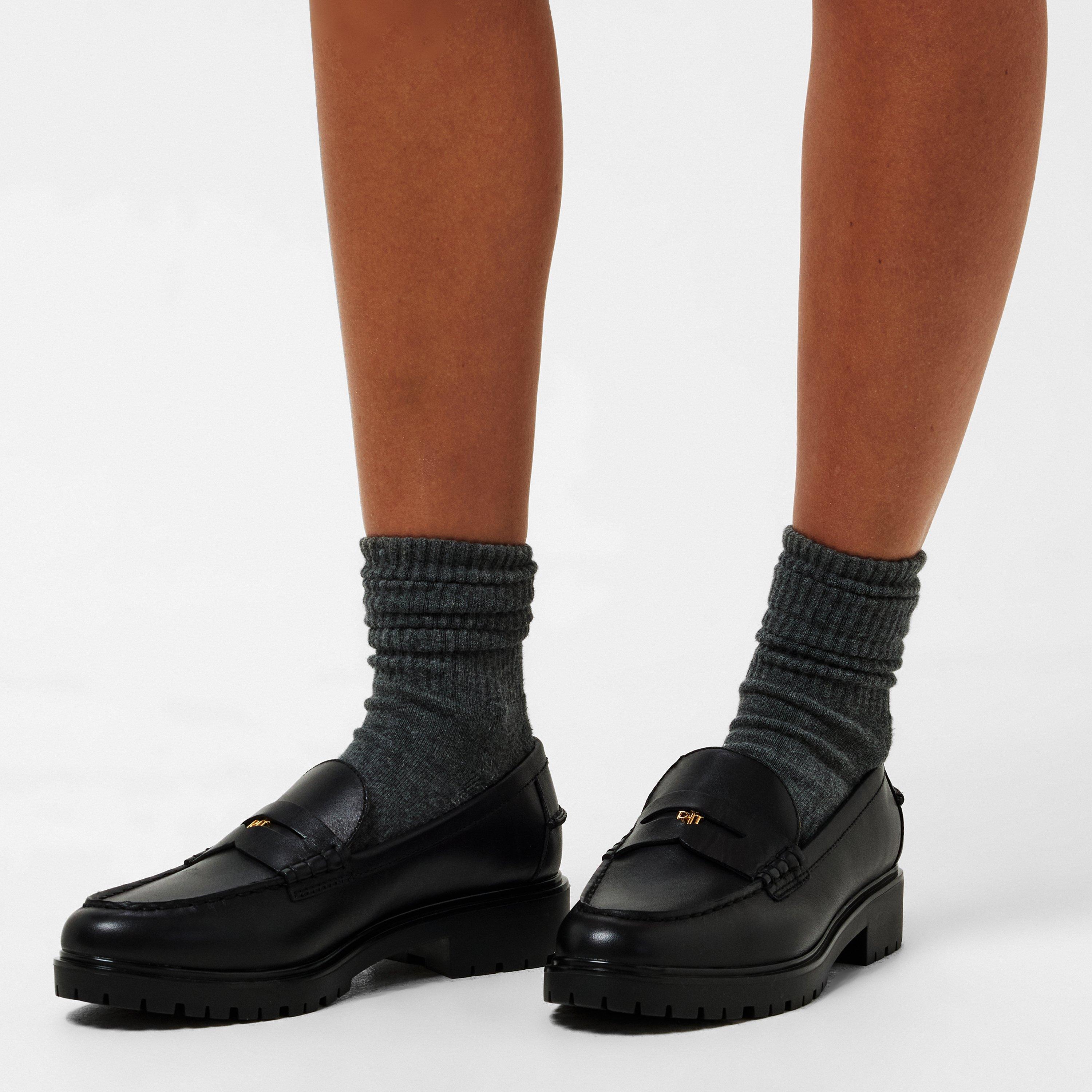 Black - Lauren by Ralph Lauren - Women's Real Leather Marli Loafers - 3