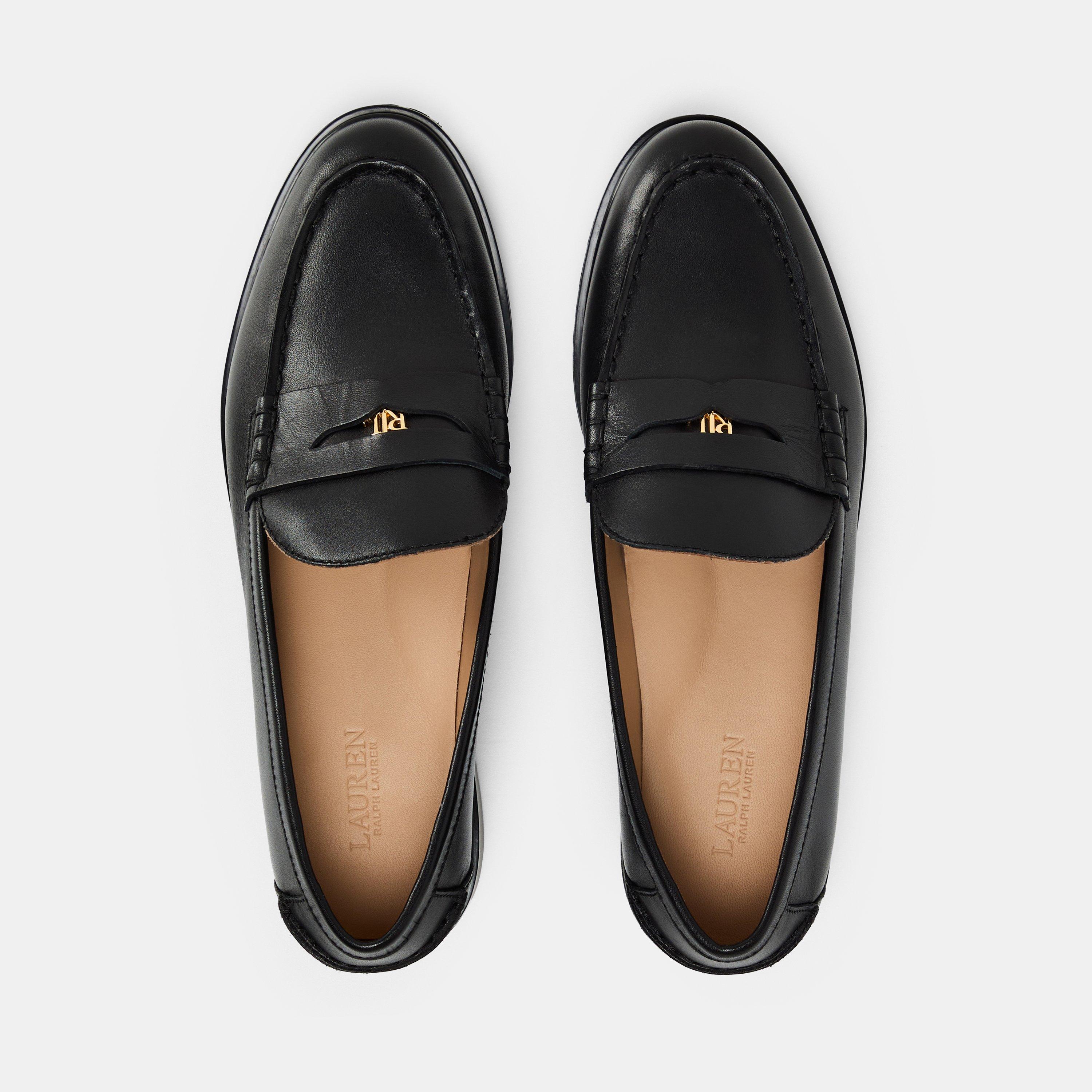 Black - Lauren by Ralph Lauren - Women's Real Leather Marli Loafers - 5