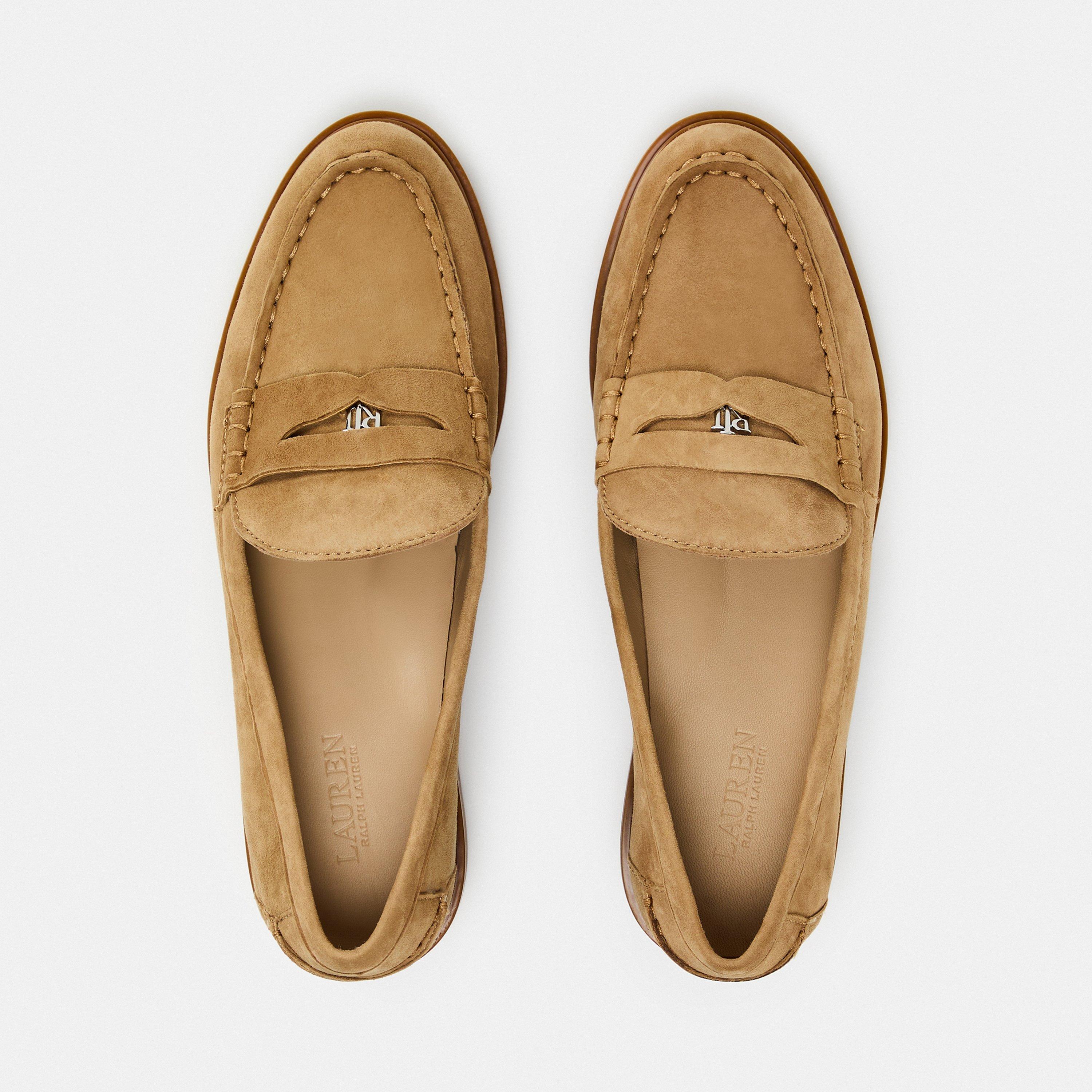 Camel - Lauren by Ralph Lauren - Women's Marli Loafers - 6