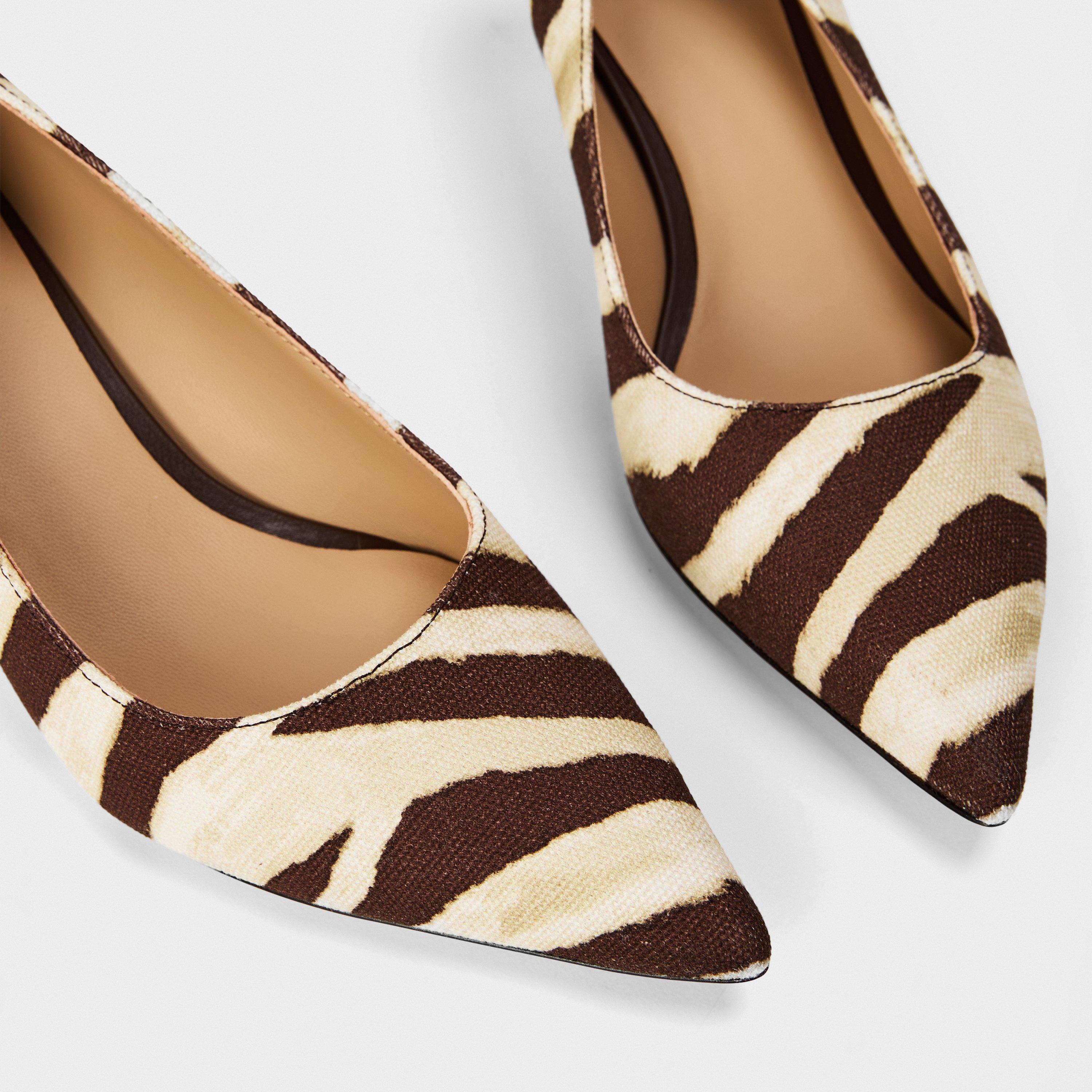 Zebra - Lauren by Ralph Lauren - Women's Real Leather Adrienne Stiletto Court Shoes - 4