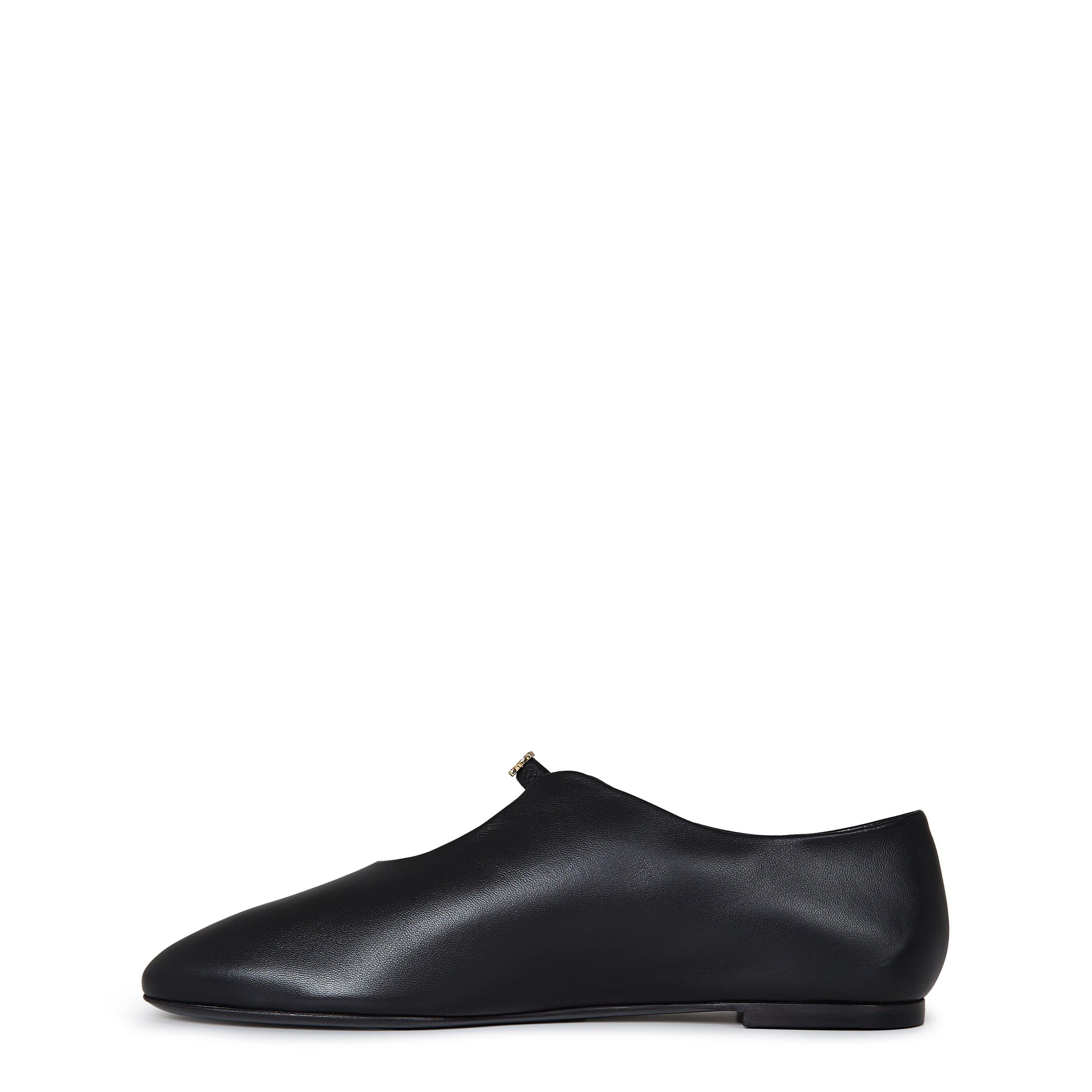 Black - GIVENCHY - Women's Liquid Leather Ballet Pumps - 2