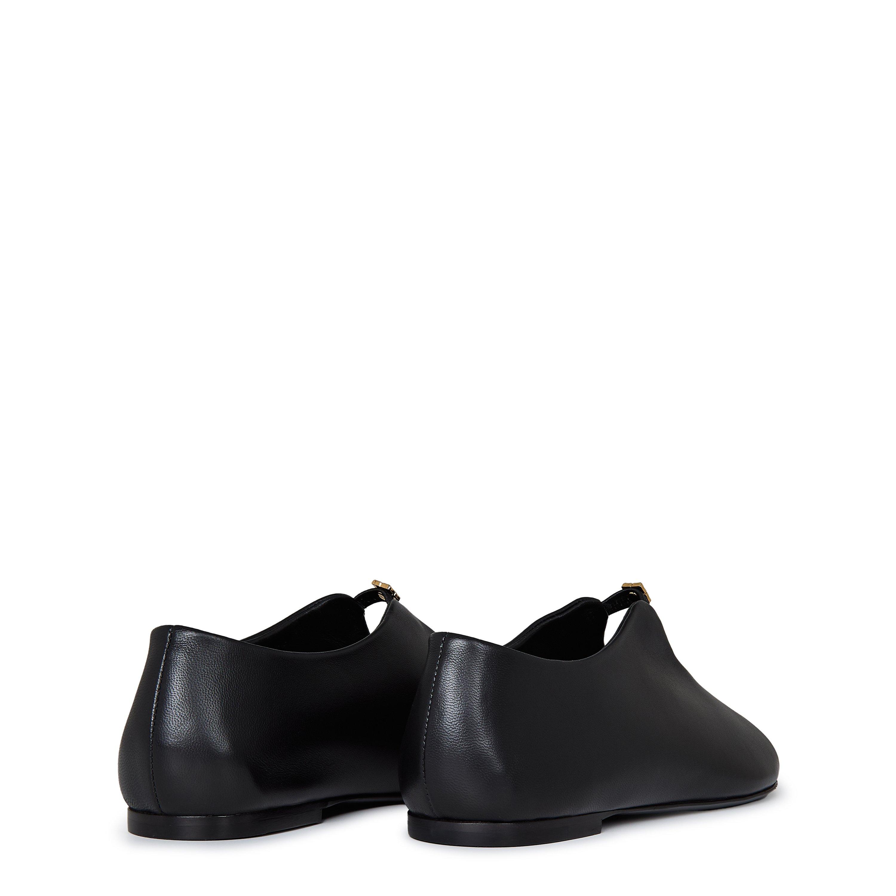 Black - GIVENCHY - Women's Liquid Leather Ballet Pumps - 5