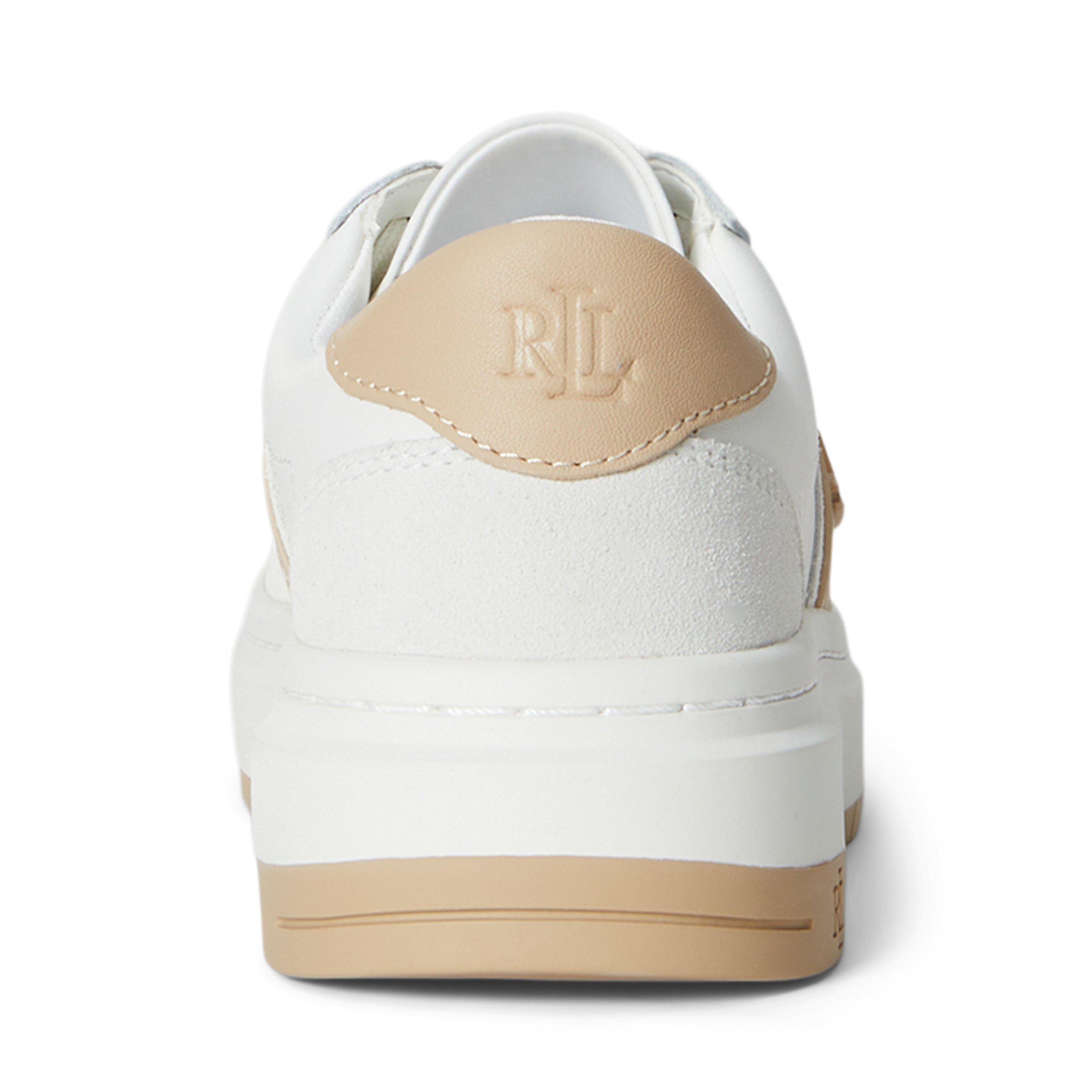 Bian/Snd Dne - Lauren by Ralph Lauren - Women's Harlie Basket Low-Top Trainers - 4