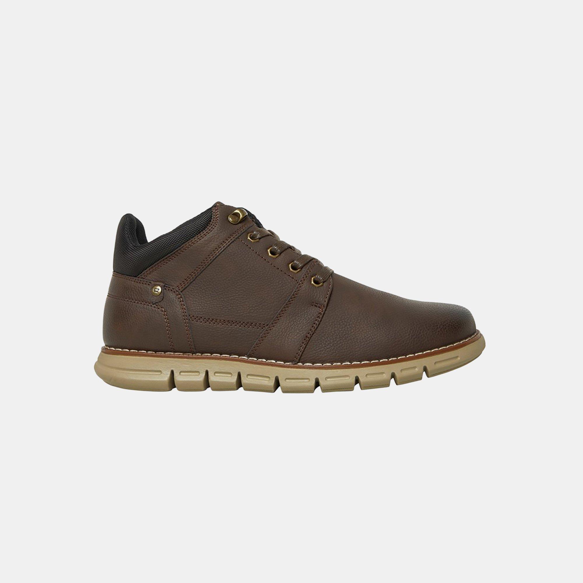 Brown - Deakins - Men's Deaks Jordan Flat Ankle Boots - 1
