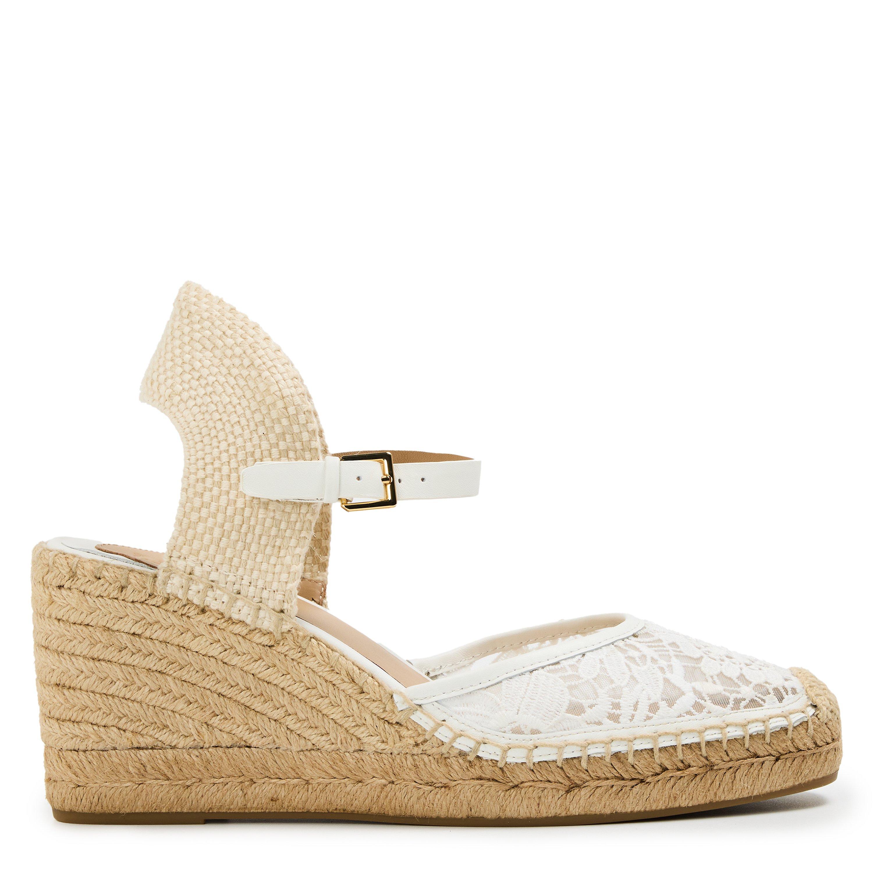 Snow White - Lauren by Ralph Lauren - Women's Wedge Heel Sandals - 1